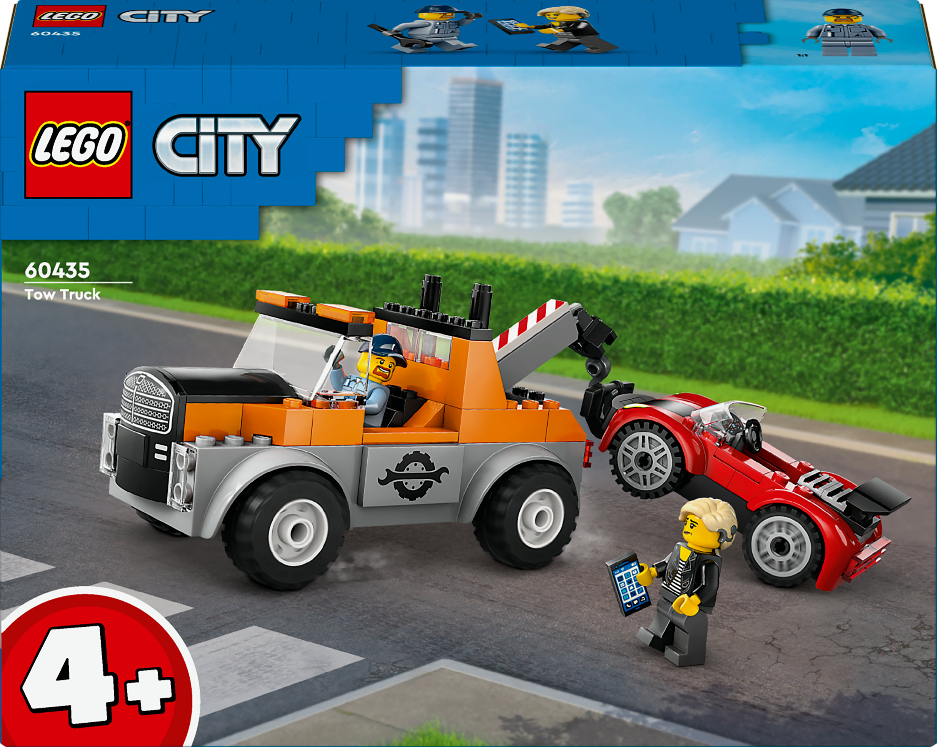 LEGO City 60435 Sleepwagen en sportautoreparatie