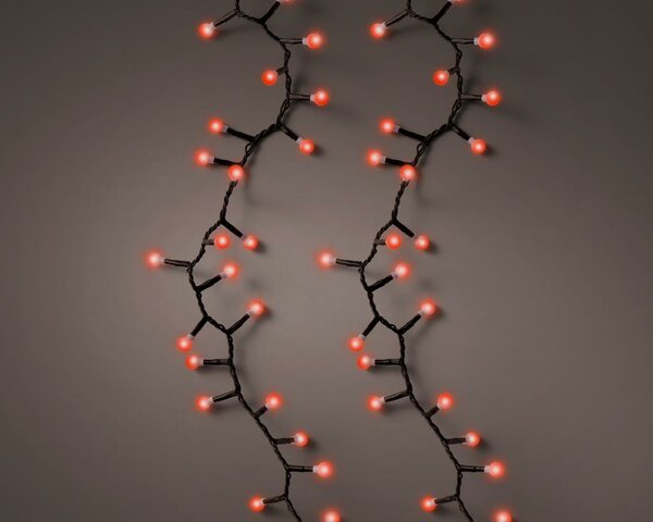 Kerstverlichting LED Cherry Twinkle 7.5m - 350 Lights - Black/Red - Outdoor