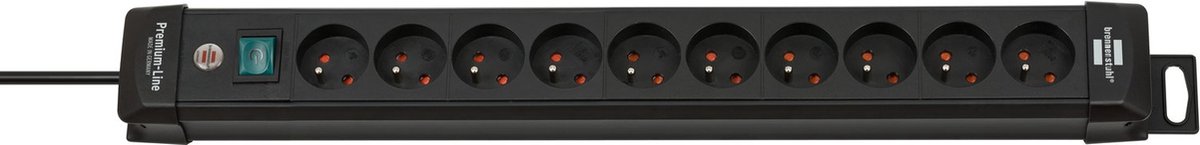 Brennenstuhl Premium-Line Stekkerdoos 10-voudig Zwart 3 m