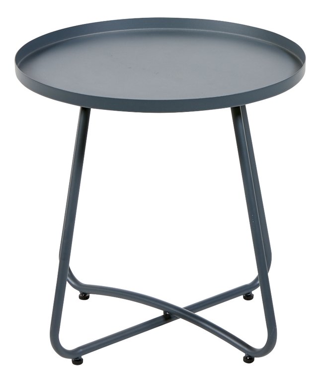 Bijzettafel Rond Donker Grijs 45 cm