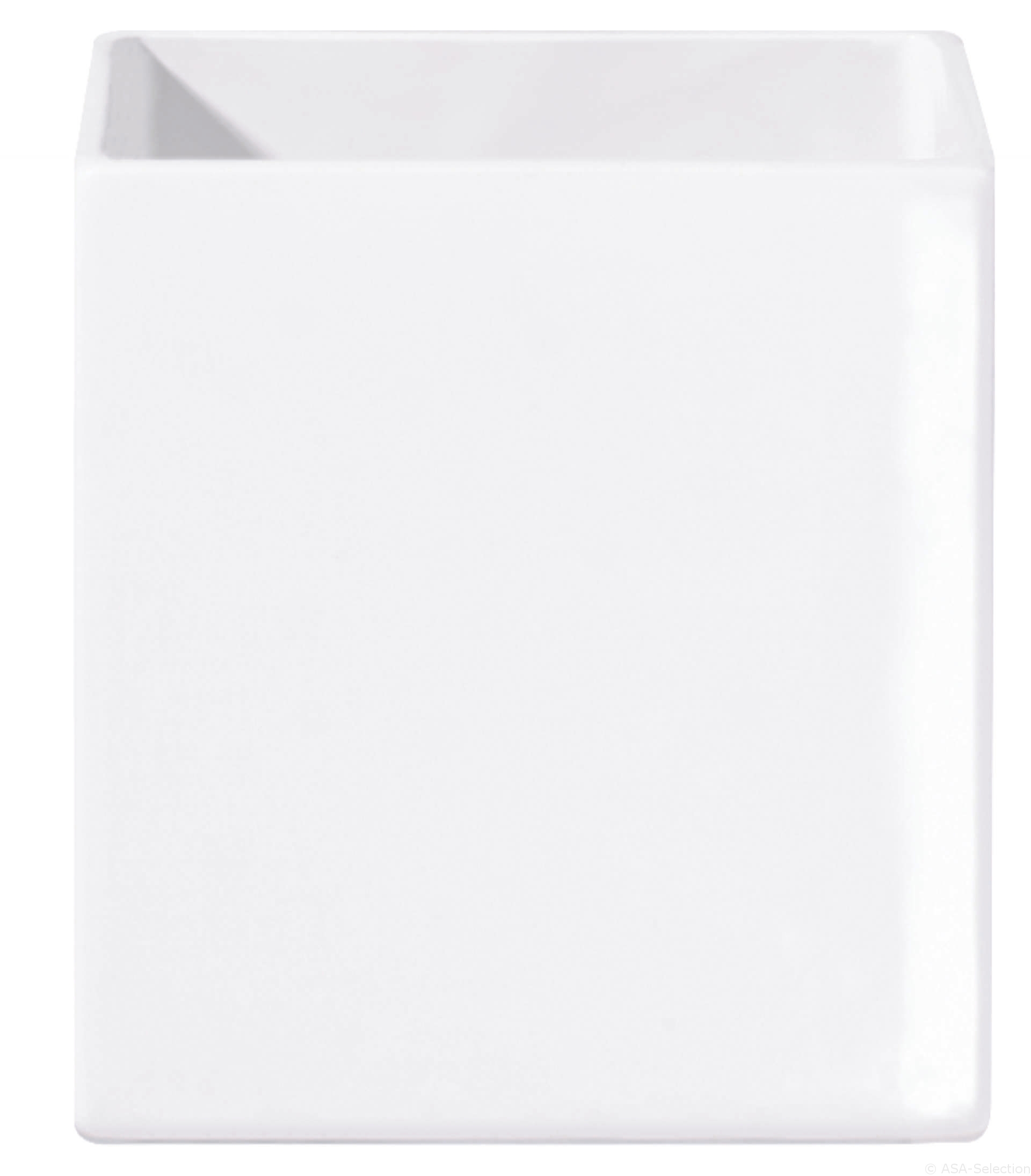 ASA Vaas Quadro White Glossy 12x13x8 cm - Keramiek