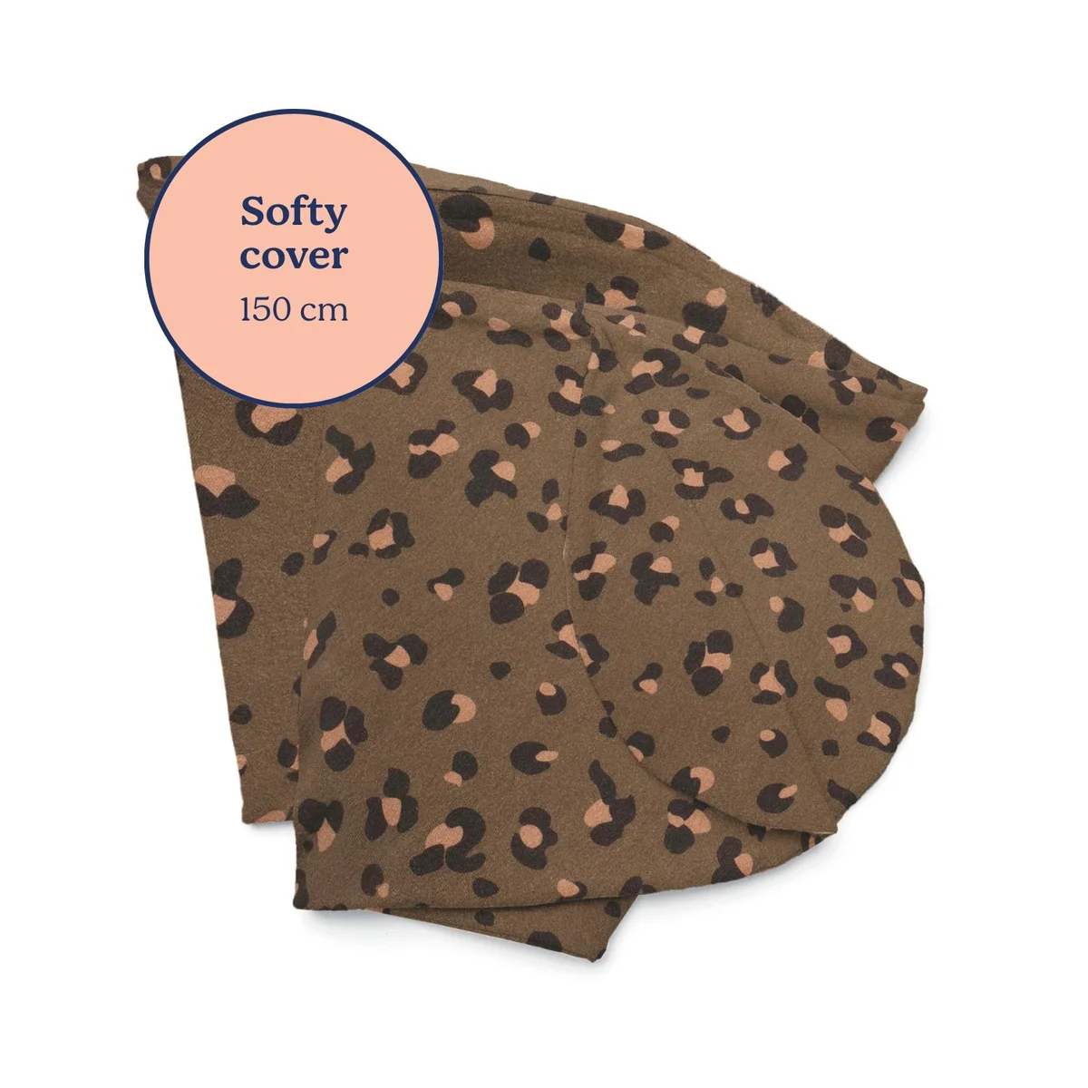Doomoo Cover Cotton voor Kussen Softy Leopard Bronze