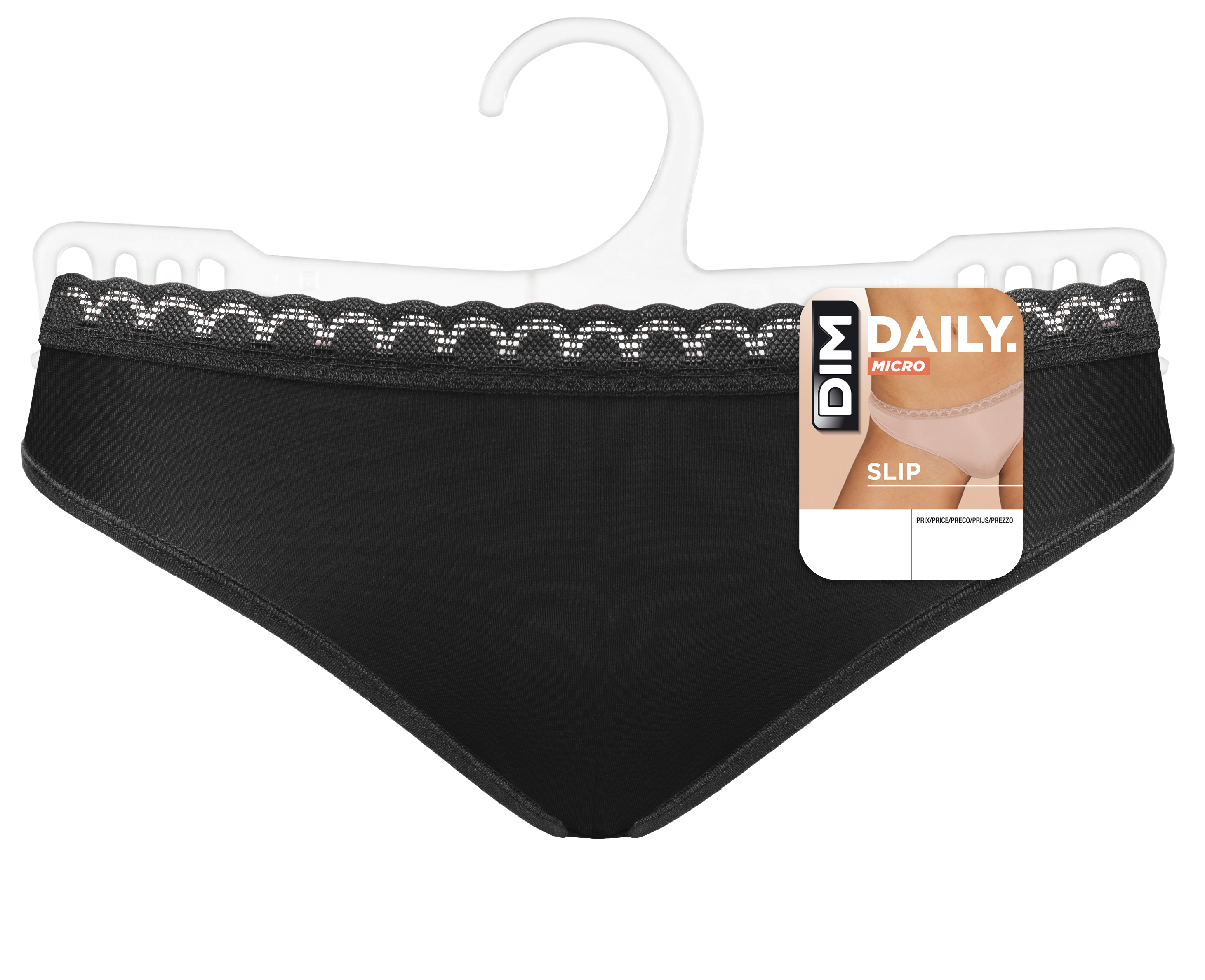 Dim Daily Slip Dames  Zwart - maat 42