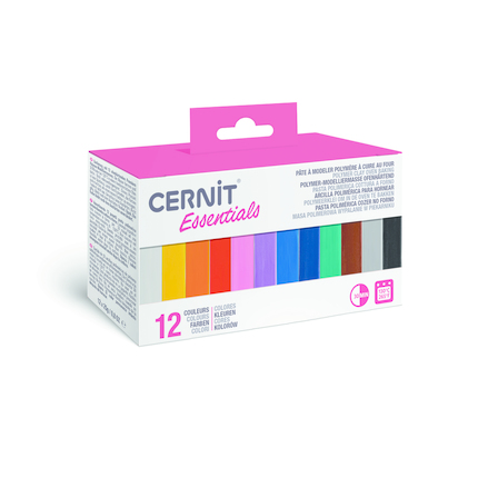 Cernit Polymeerklei Essentials Set 12x25 g - Multicolor