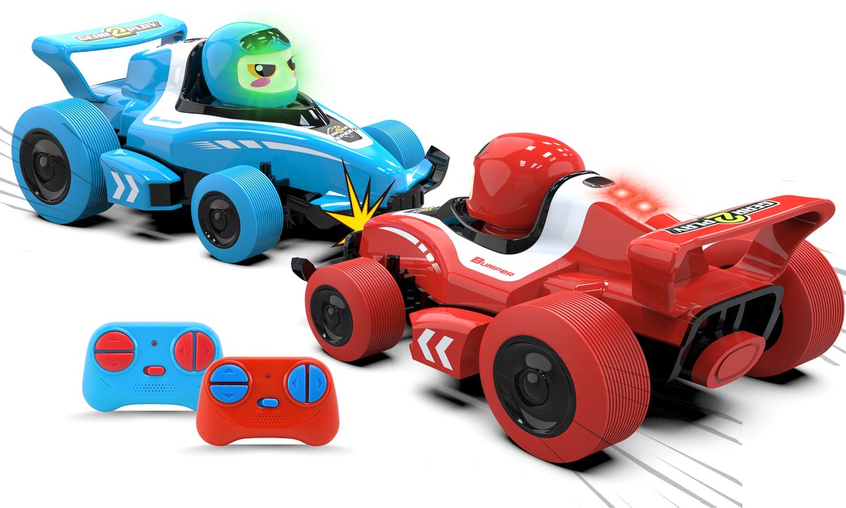 Gear2Play Neon Bumper Cars Pro,  2 battle gocarts met licht en geluid, R/C