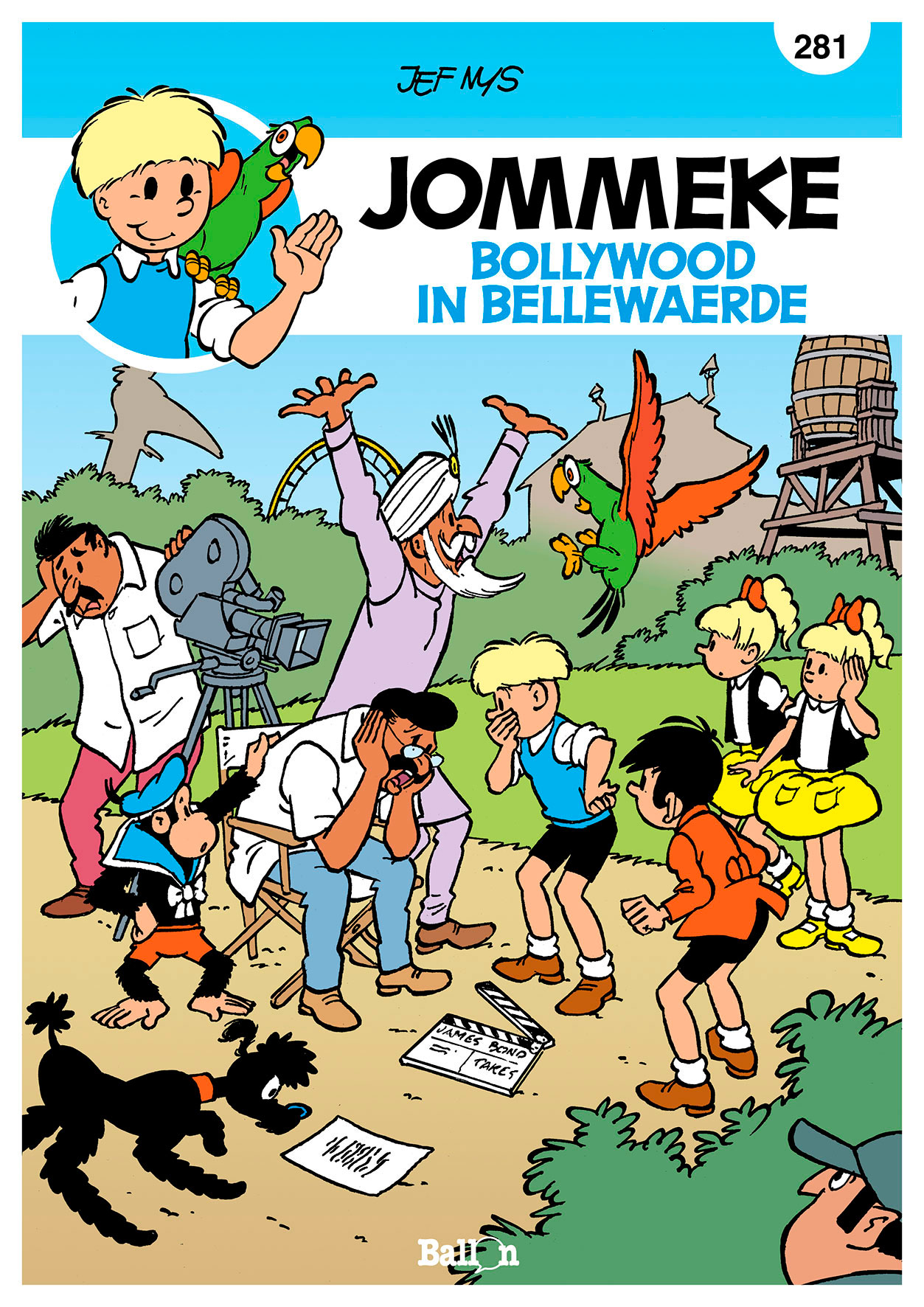 Stripverhaal Jommeke 281 Bollywood in Bellewaerde