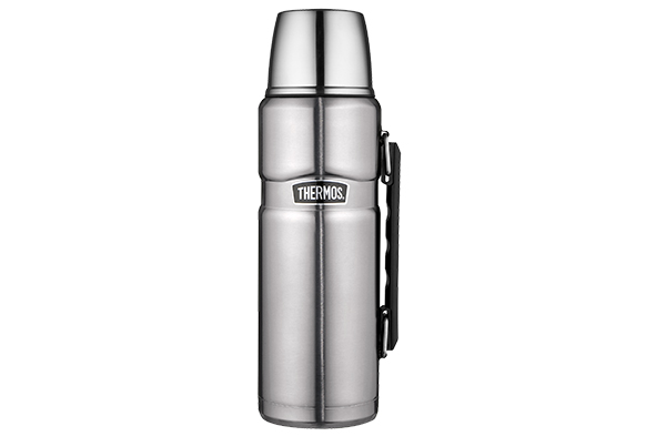 Thermos Isoleerfles King 1200 ml RVS - 9.5x31.5 cm - met RVS Binnenfles