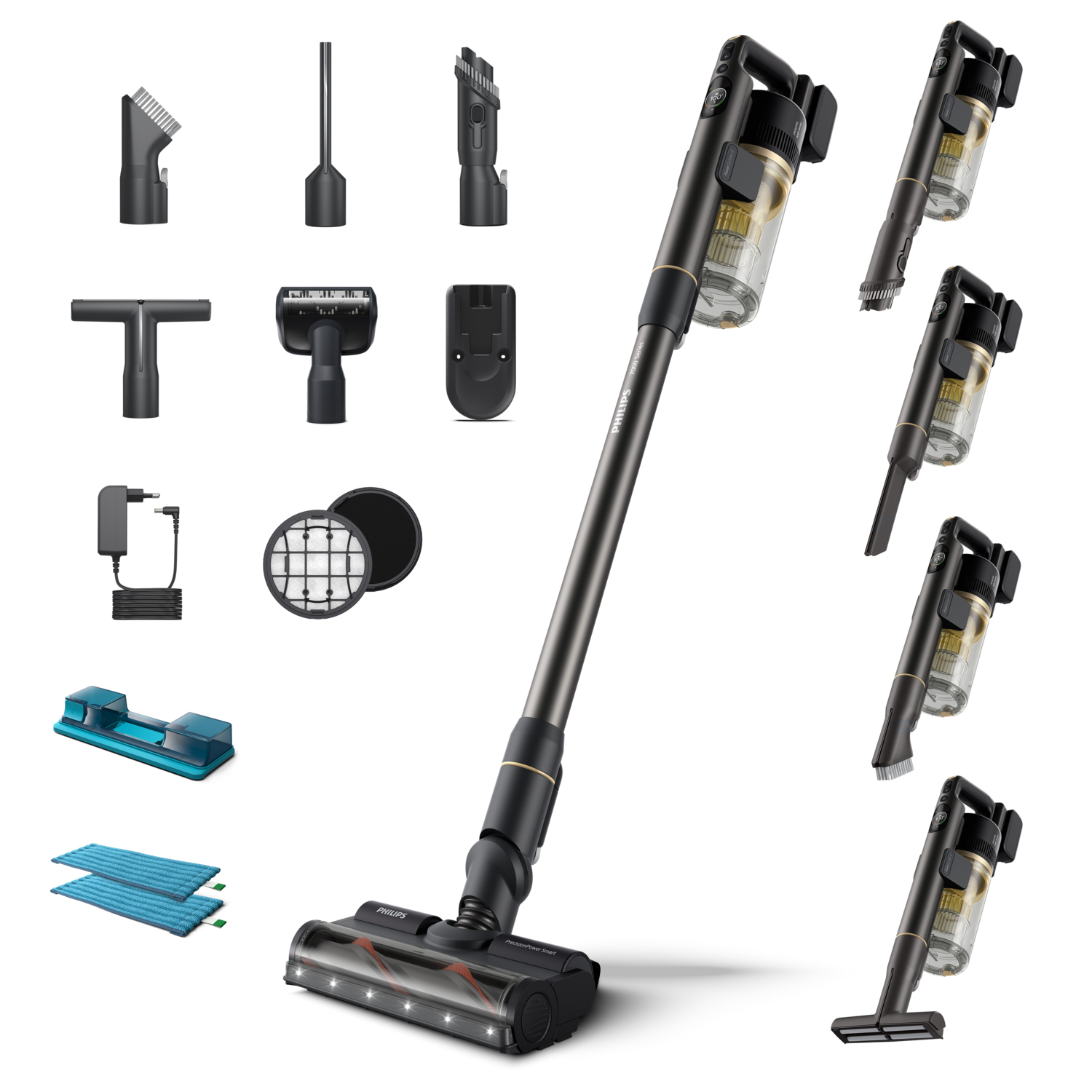 Philips XC7057/01 SpeedPro Max 25.2 Volt , Steelstofzuiger, 360 graden voet