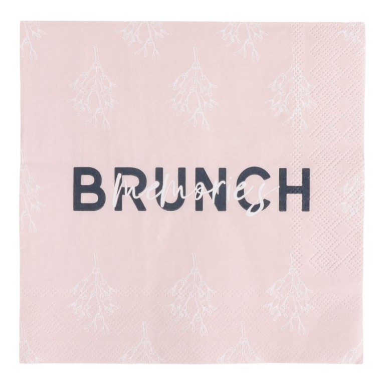 JENS Living Servetten Memories 33x33 cm 16 stuks - Brunch/Dinner