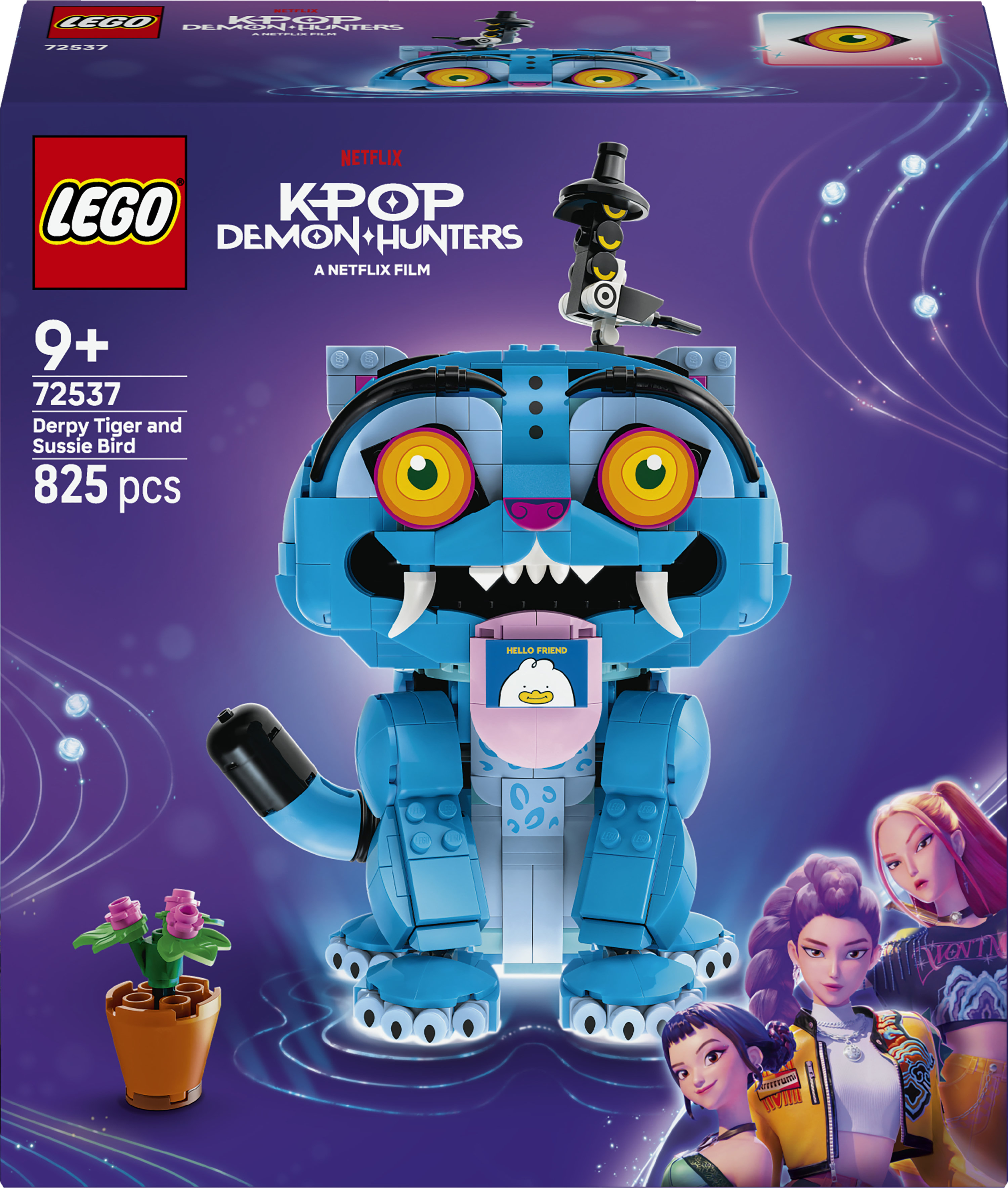 Lego K-pop 72537 Demon Hunters Derpy Tiger en Sussie Bird
