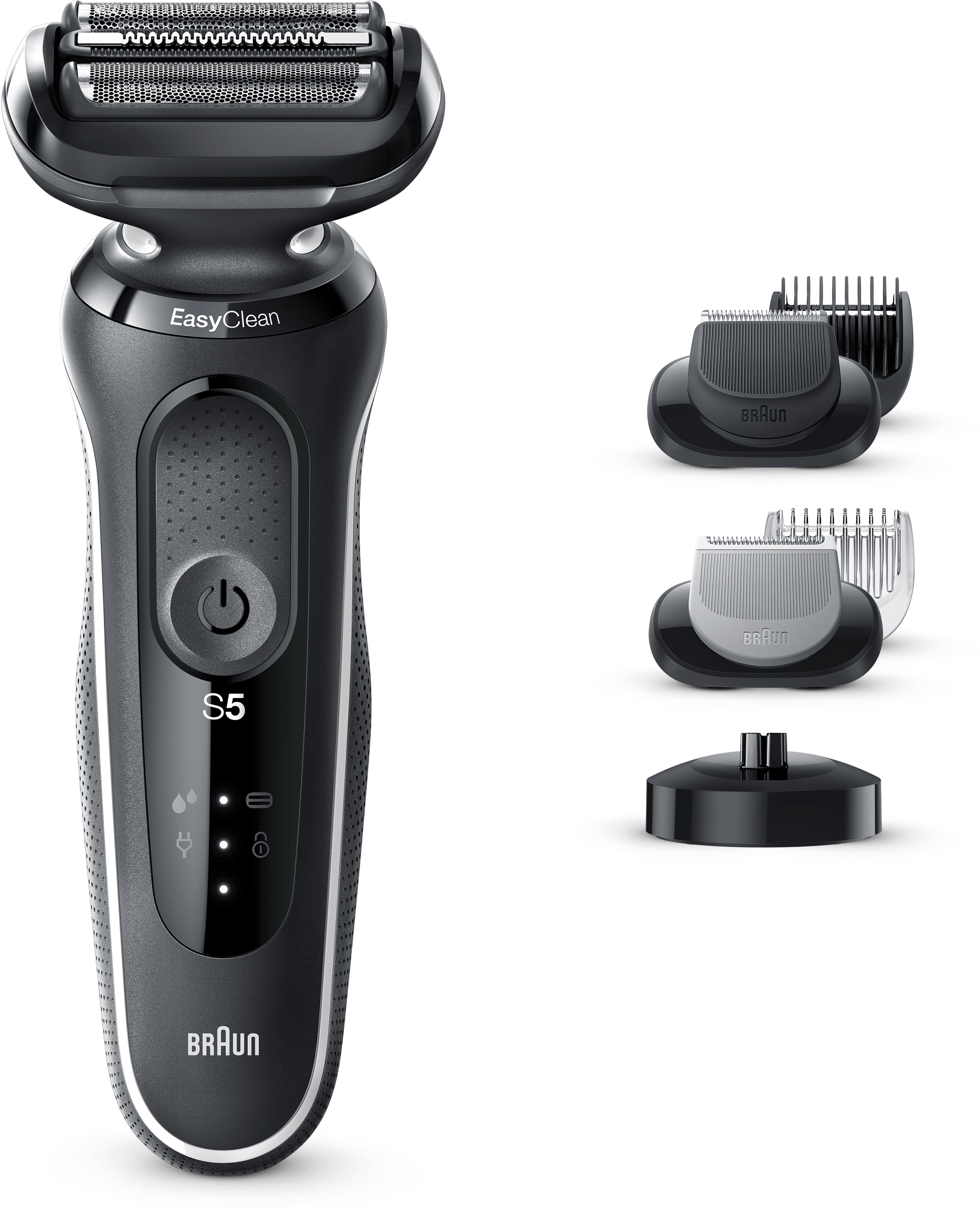 Braun Serie 5, Scheerapparaat, Wet&Dry vaste kop, 2 opzetstukken,
