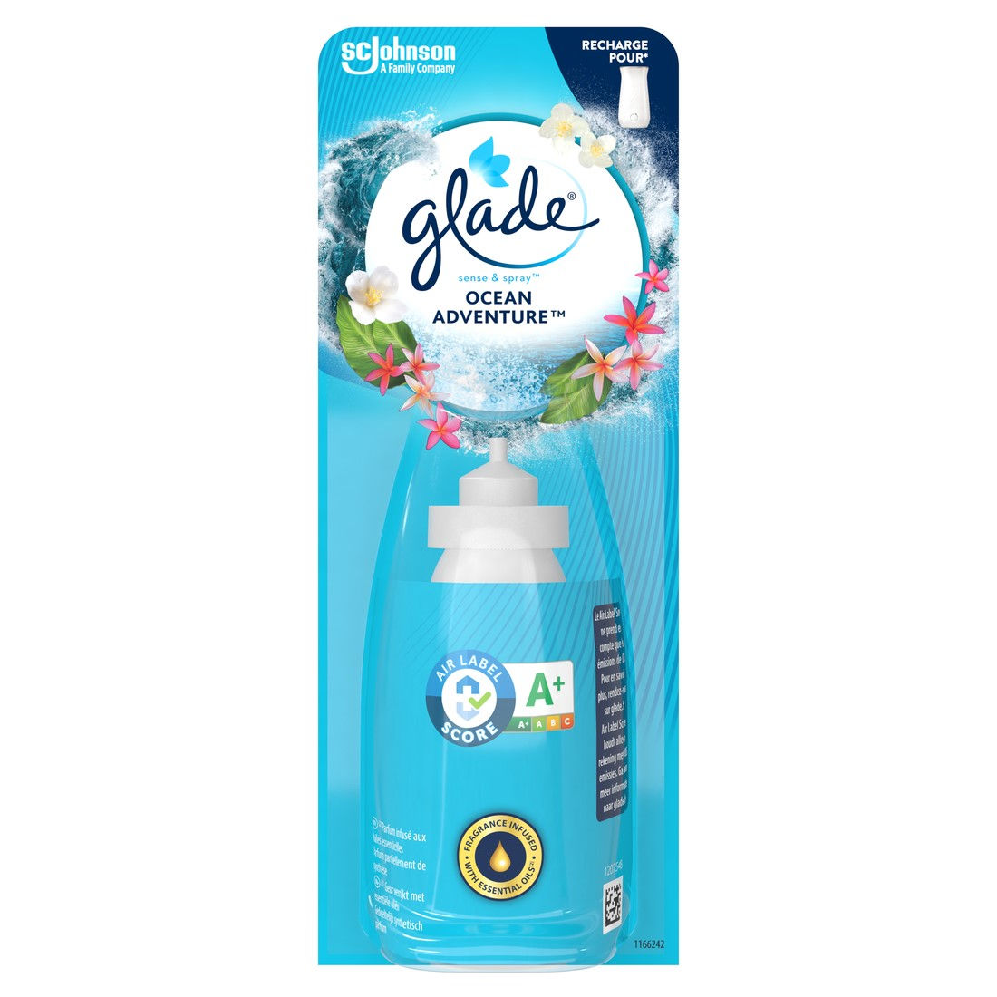 Glade Luchtverfrisser Sense&Sensual Refill Ocean Adventure 18 ml Glade Luchtverfrisser Sense&Sensual Refill Ocean Adventure 18 ml