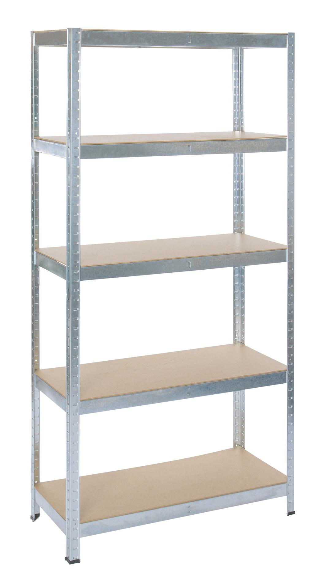 Practo Rek Heavy Duty 5 Legborden 175 kg per Bord - 180x90x40 cm Set Van 2 Rekken