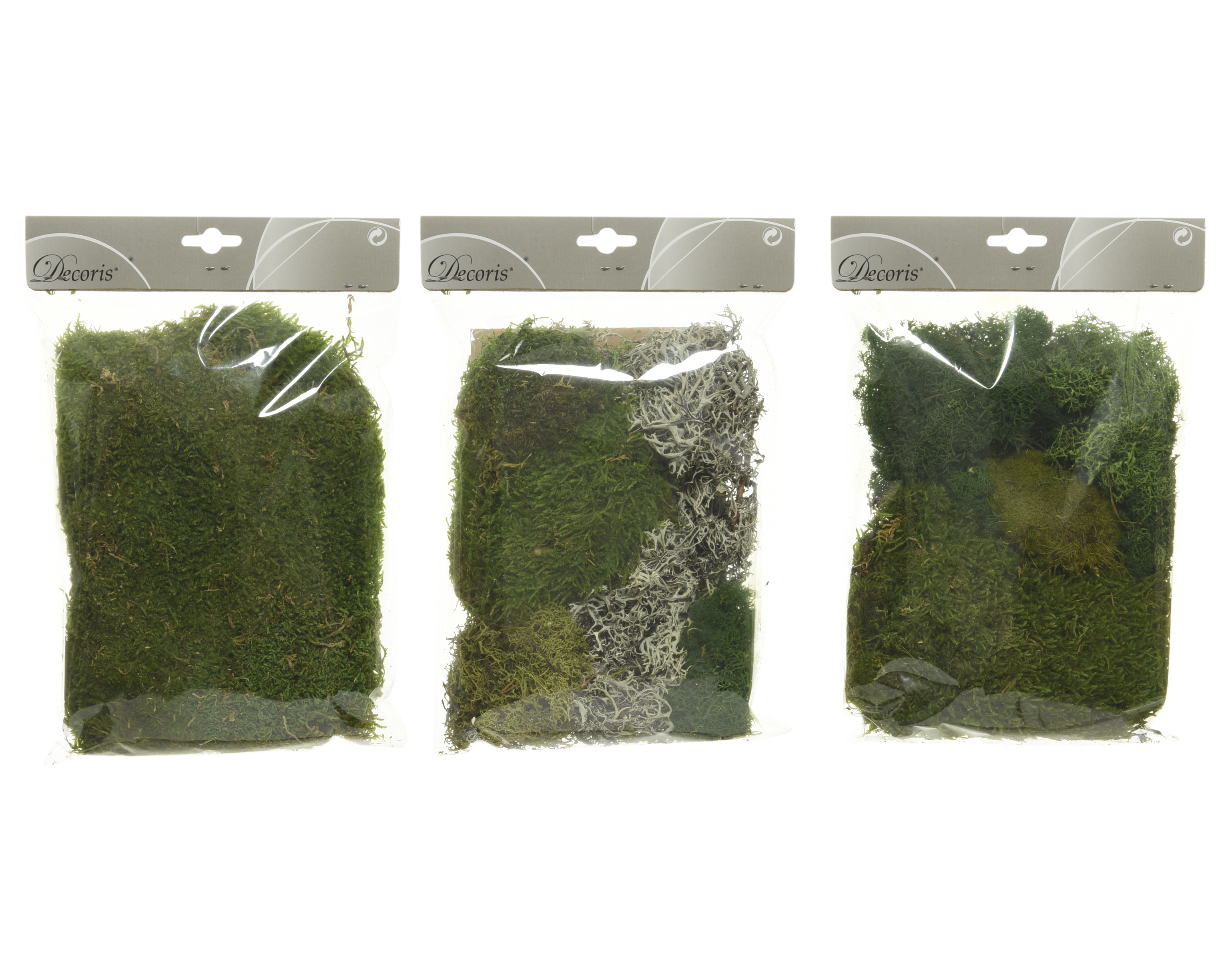 Mos Naturel Groen 3 Soorten - assorti - prijs per stuk