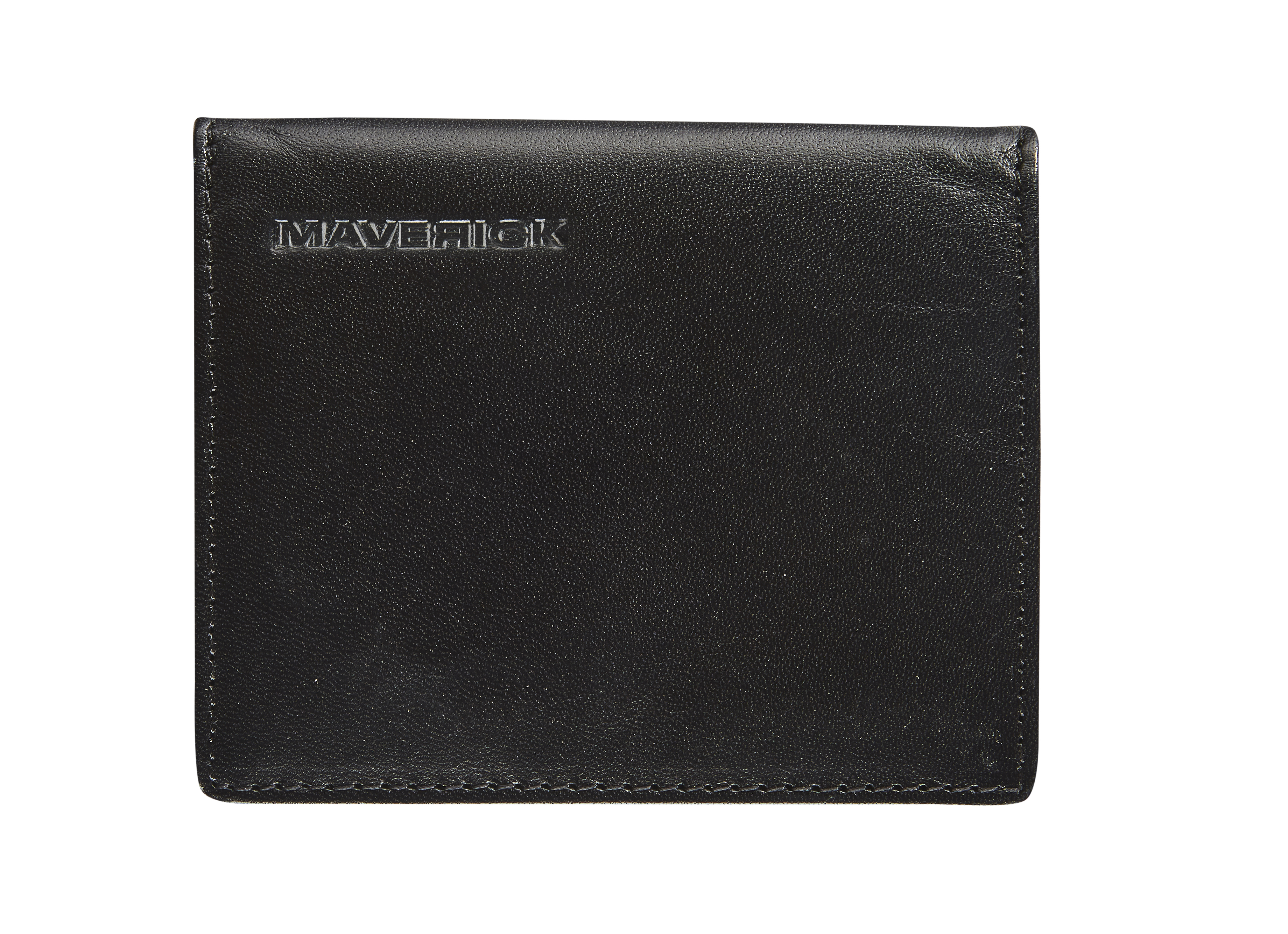 Maverick Geldbeugel All Black Zwart - Leder - RFID - met Kaarthouder