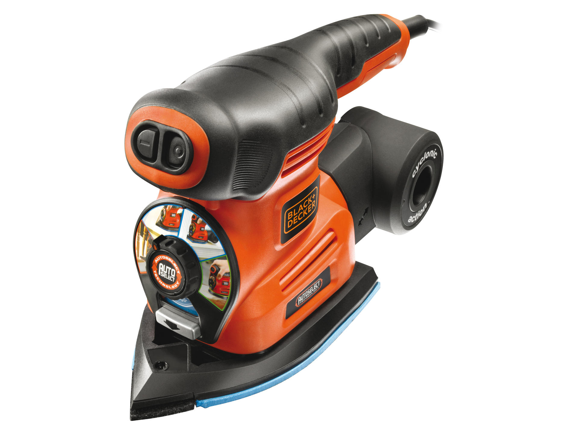 Black+Decker Multischuurmachine 4-in-1 220W met 12 Schuurbladen
