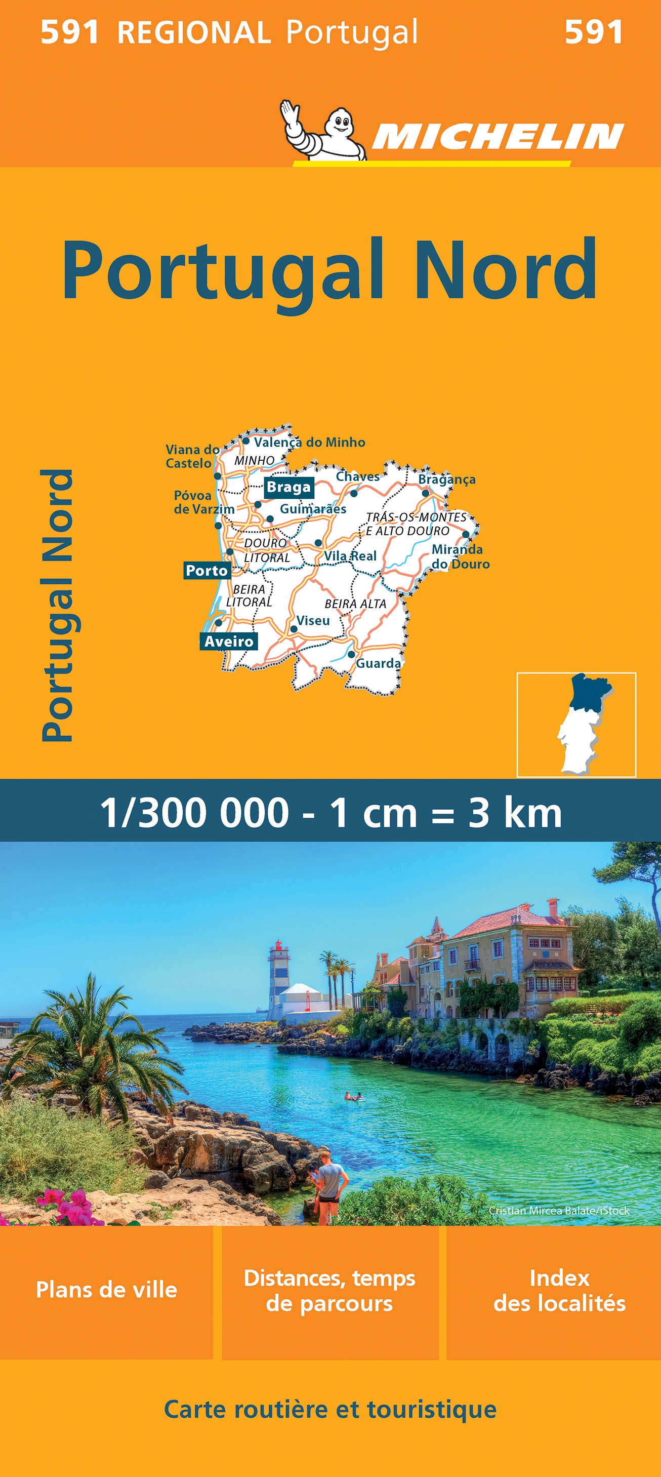 Michelin Kaart Regionaal Portugal Noord