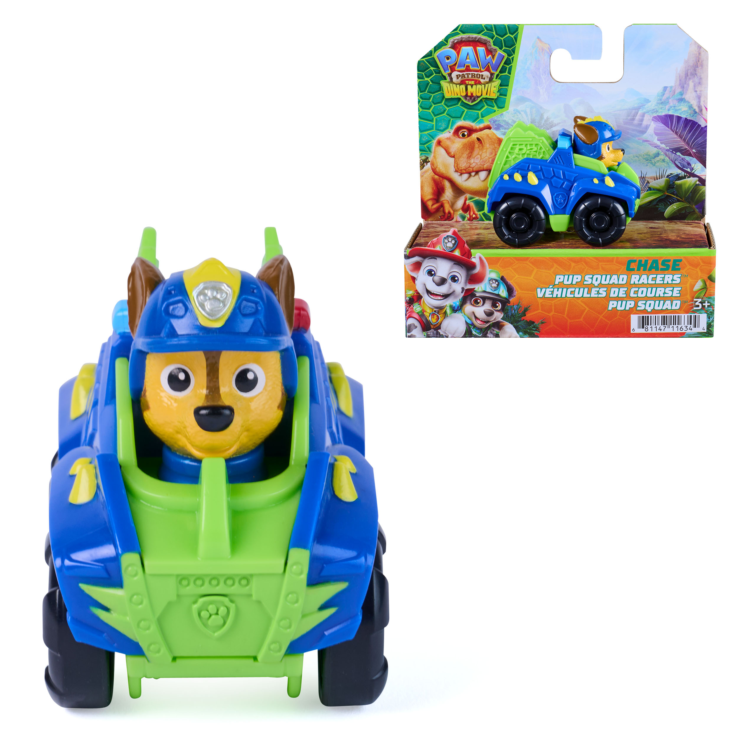 Paw Patrol - Dino Movie - Pup Squad Racers ass. prijs per stuk