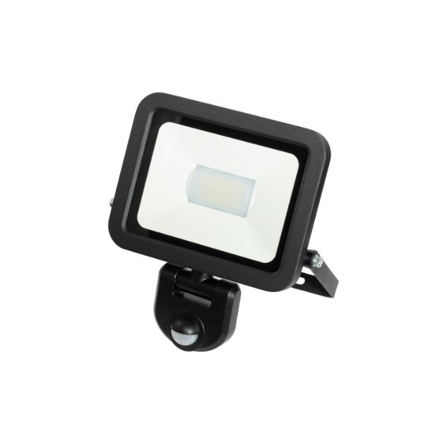 Rainbow Slimline Tuinspot 10w zwart met sensor - 6400k - 950 lumen