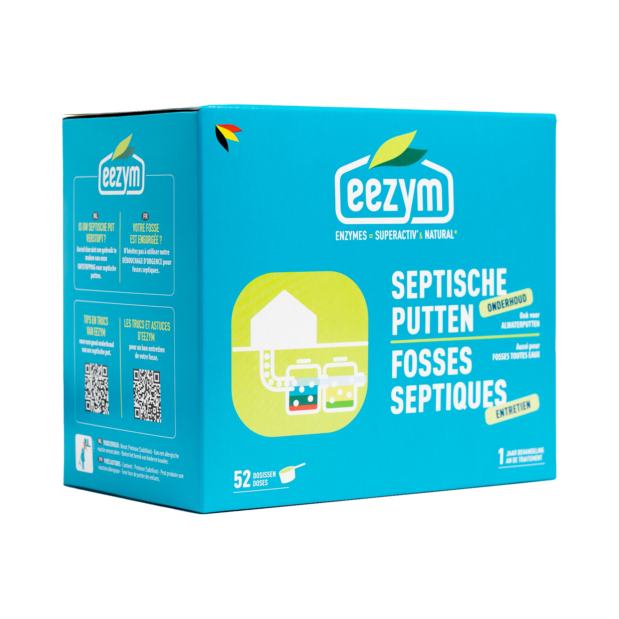 Eezym Biodegradatie versneller Septische putten - 1,3kg - 52 doses