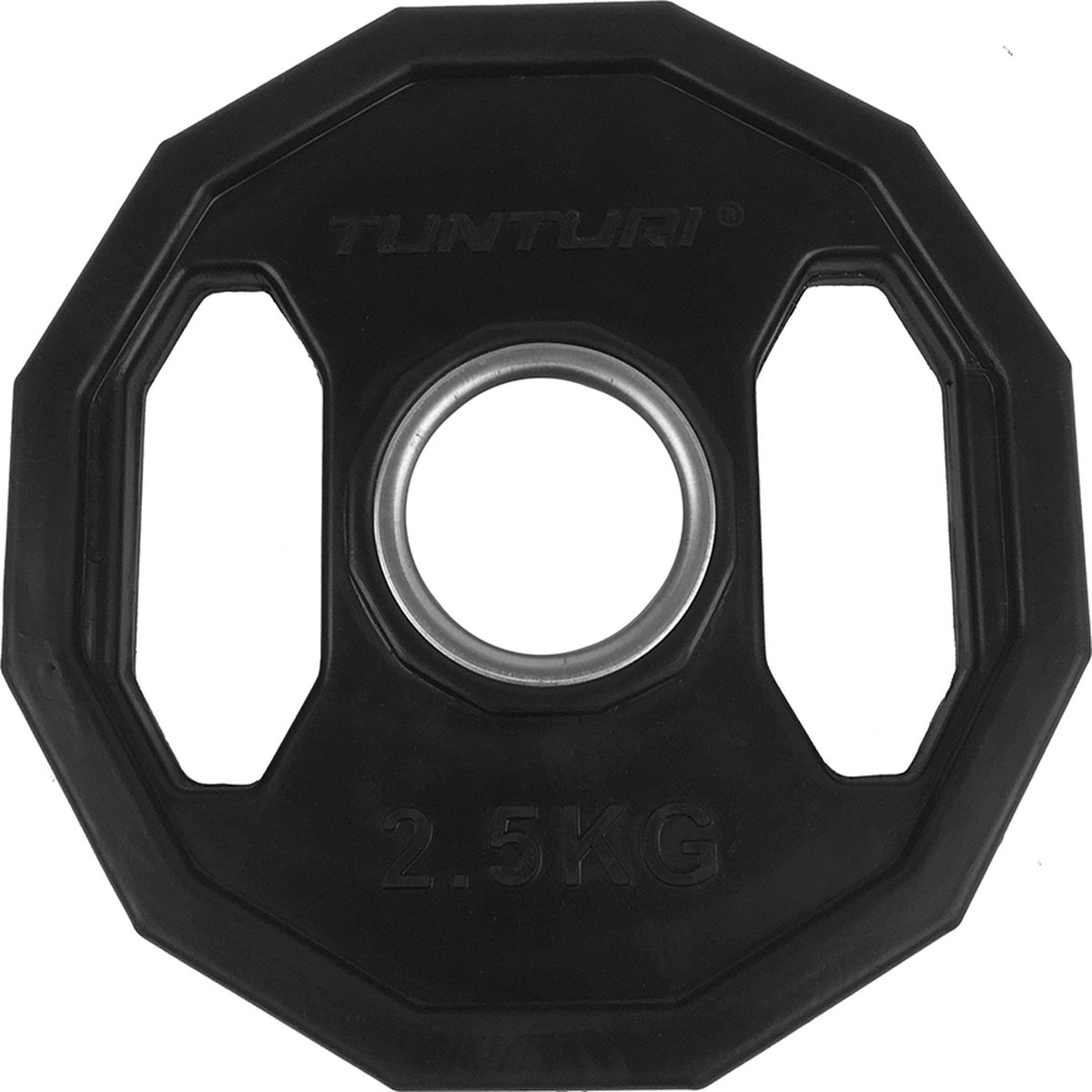Tunturi Halterschijf Olympisch 2x2.5kg Rubber 50 mm Boring