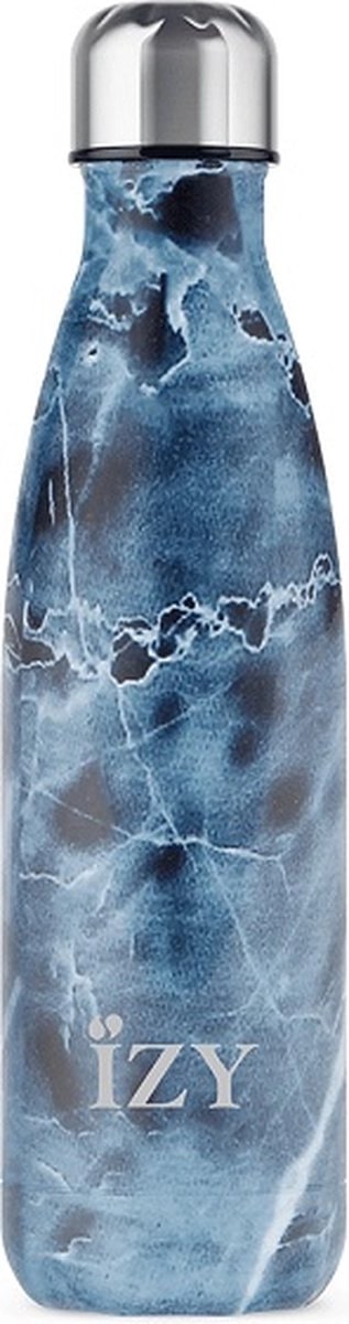 IZY Isoleerfles Marble Blue 500ml