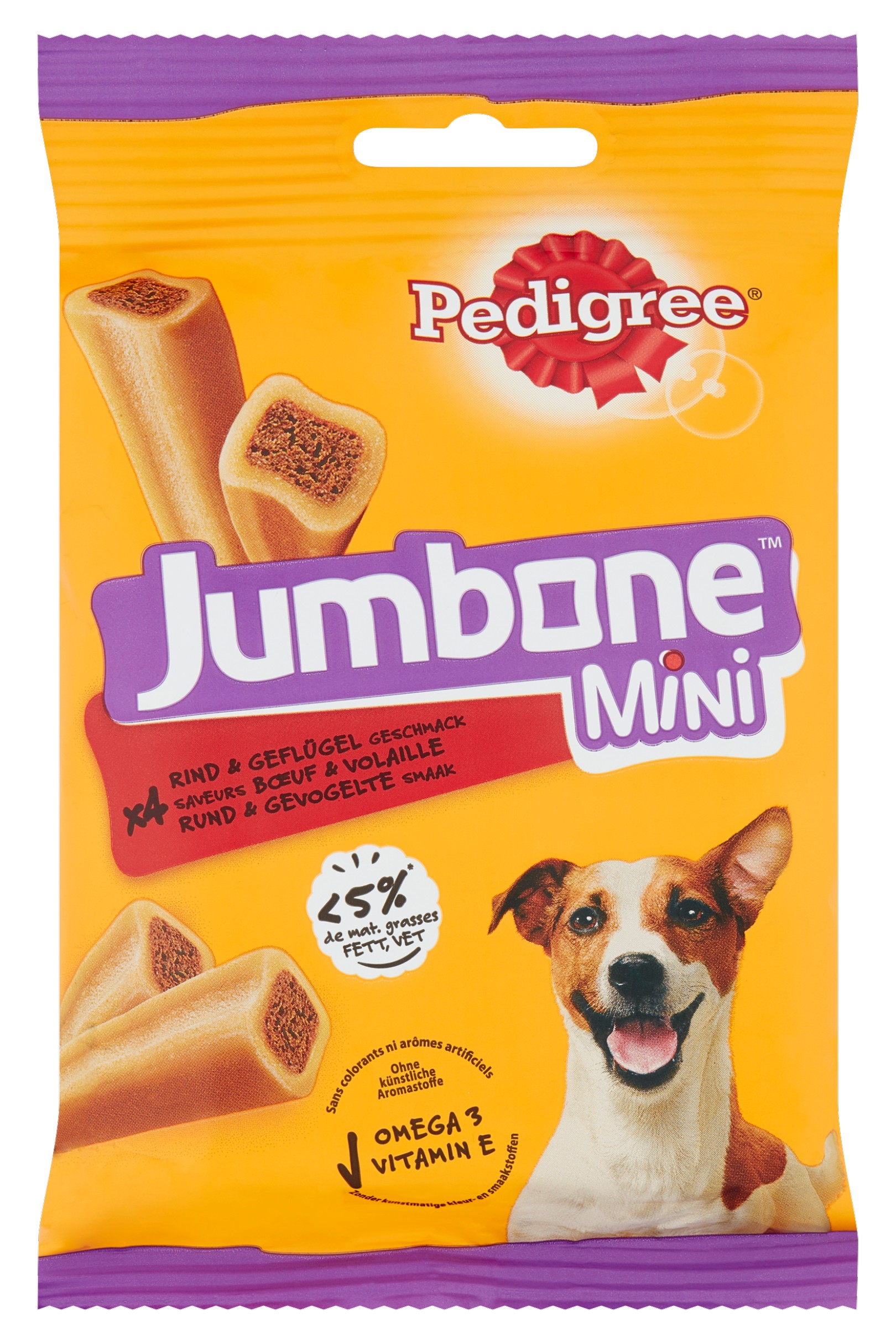 Pedigree Snacks Jumbone Mini 160 g Rund & Gevogelte