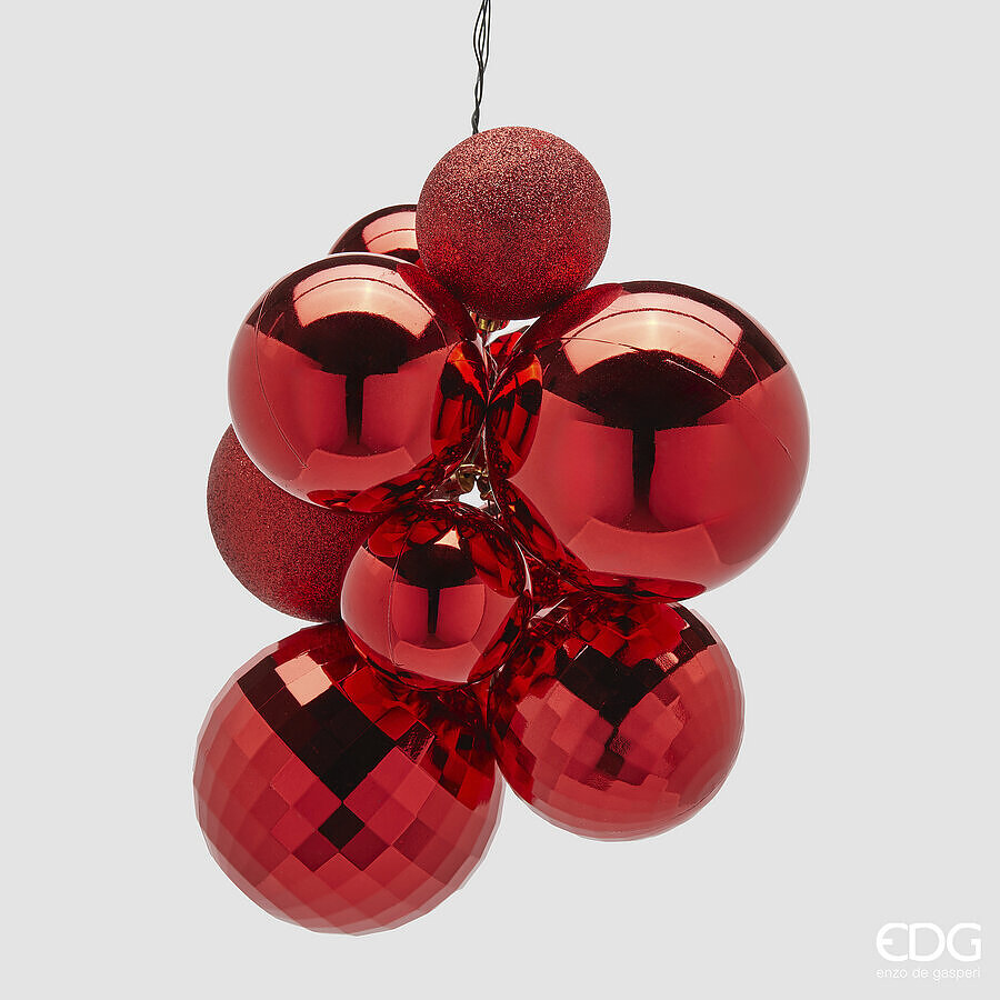 EDG Kerstballenbundel PLC Rood 10 stuks EDG Kerstballenbundel PLC Rood 10 stuks