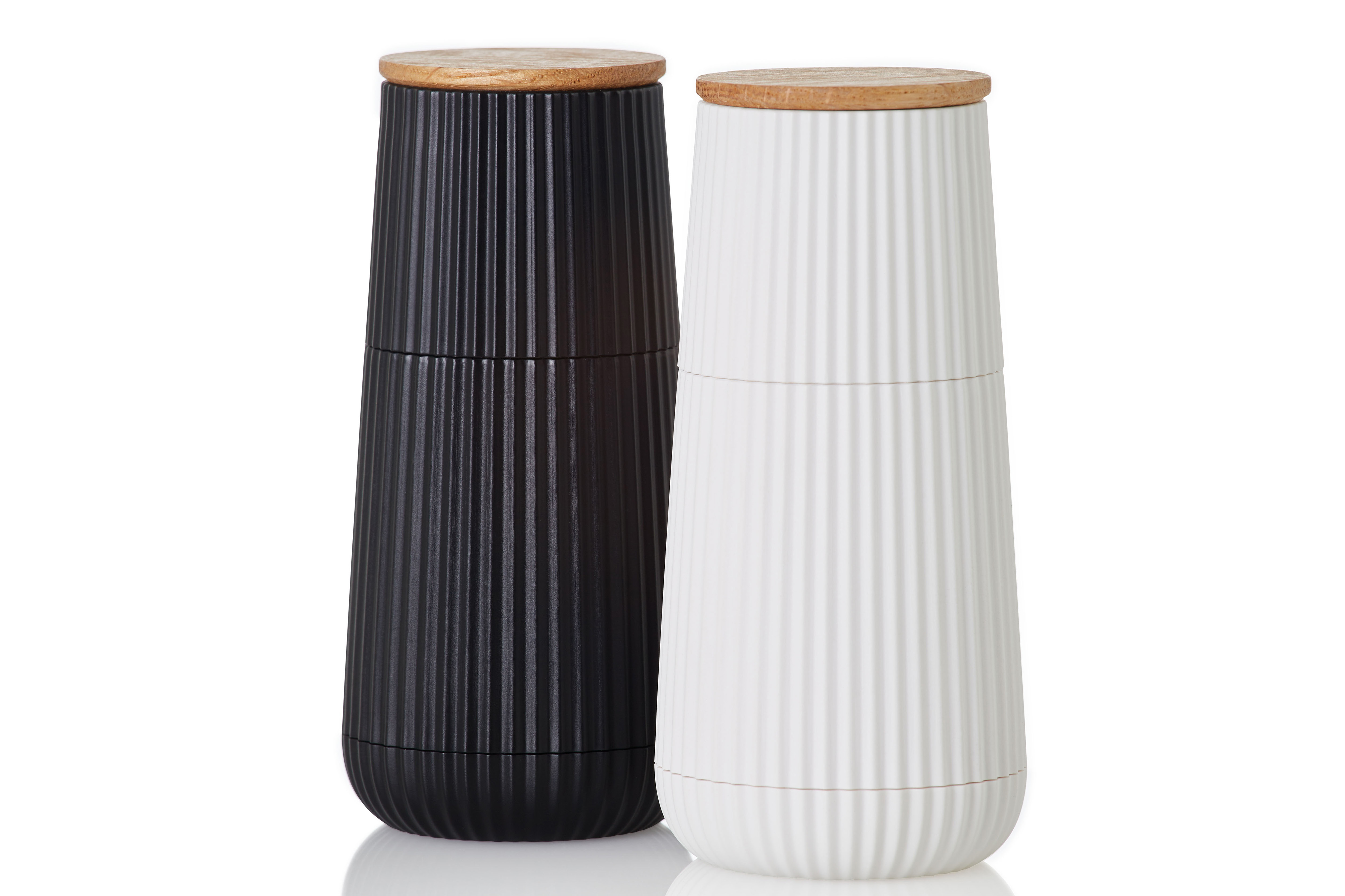 Adhoc Peper- en Zoutmolen Scape Set Wit/Zwart