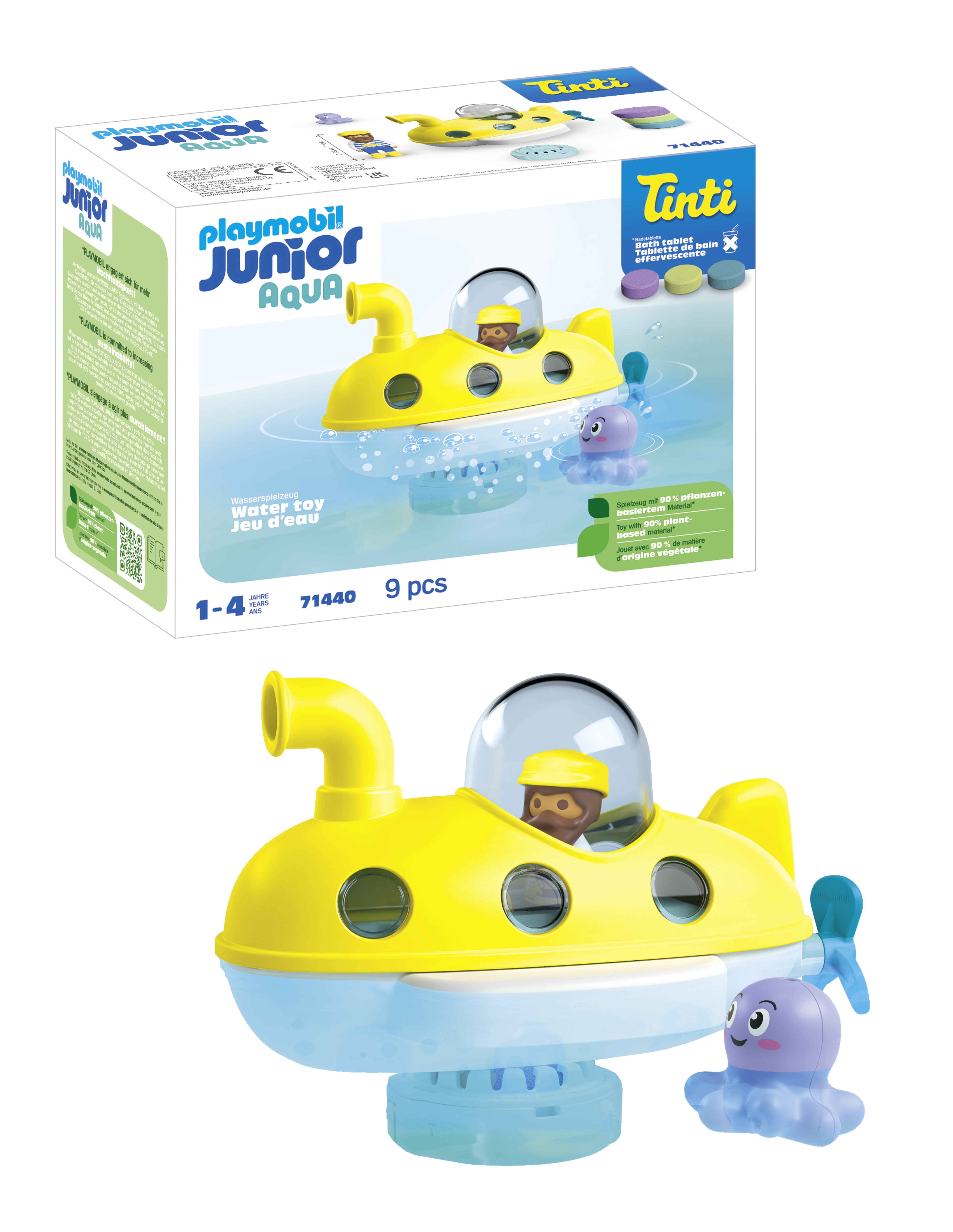 Playmobil 71440 PLAYMOBIL Junior Junior & Tinti: Kleurrijke onderzeeër