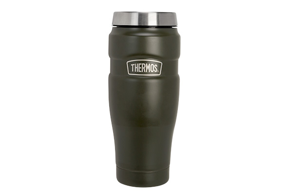 Thermos Isoleerbeker King 470ml Army Green RVS - met RVS Binnenfles