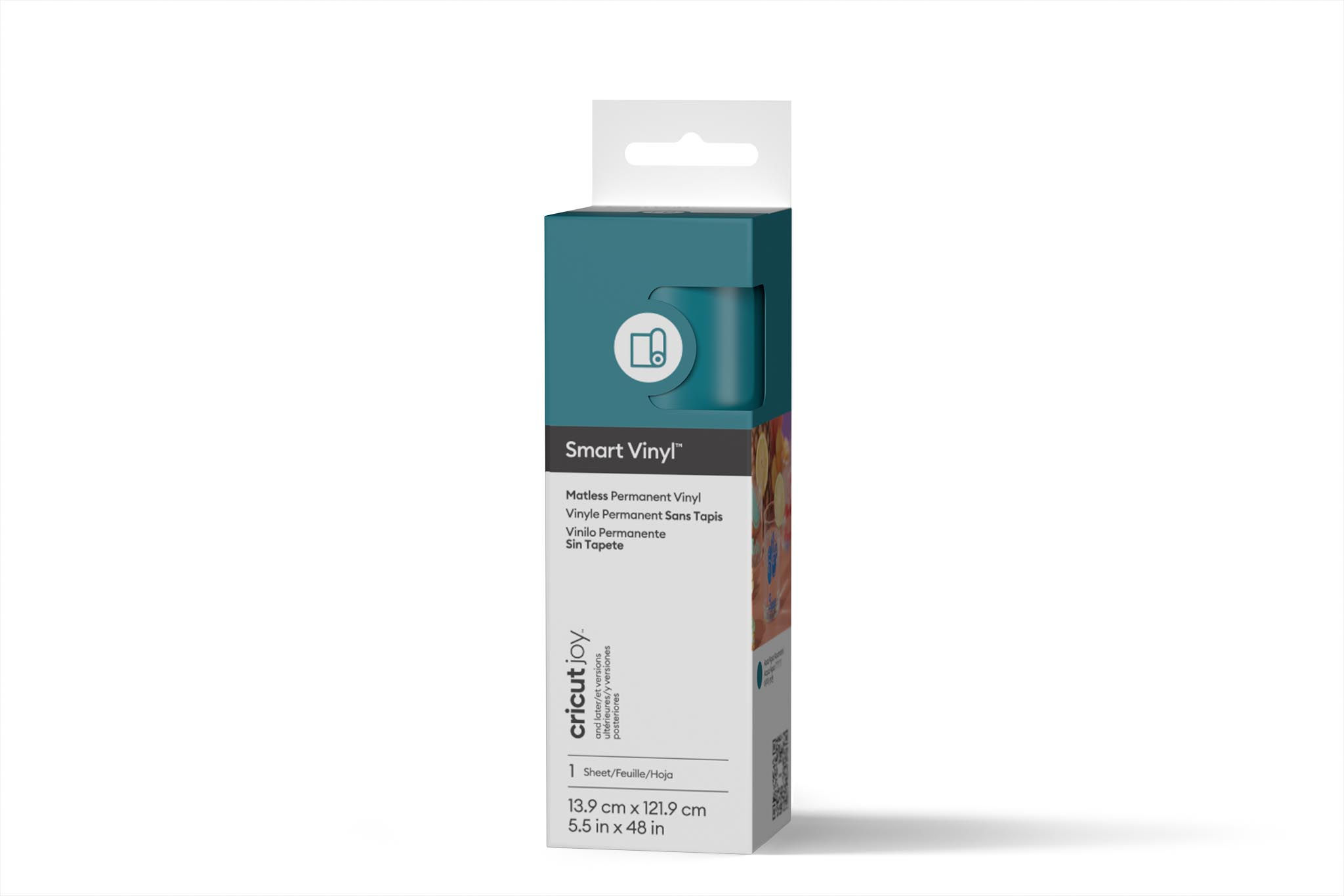 Cricut Joy Smart Vinyl Permanent - 14x122cm Aqua, Mat (1 vel)