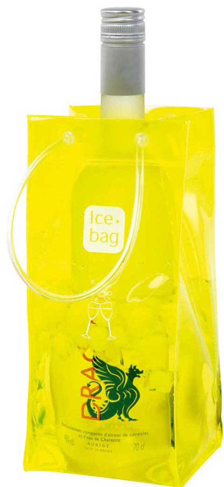 Ice Bag Basic Geel - 11x11x25 cm