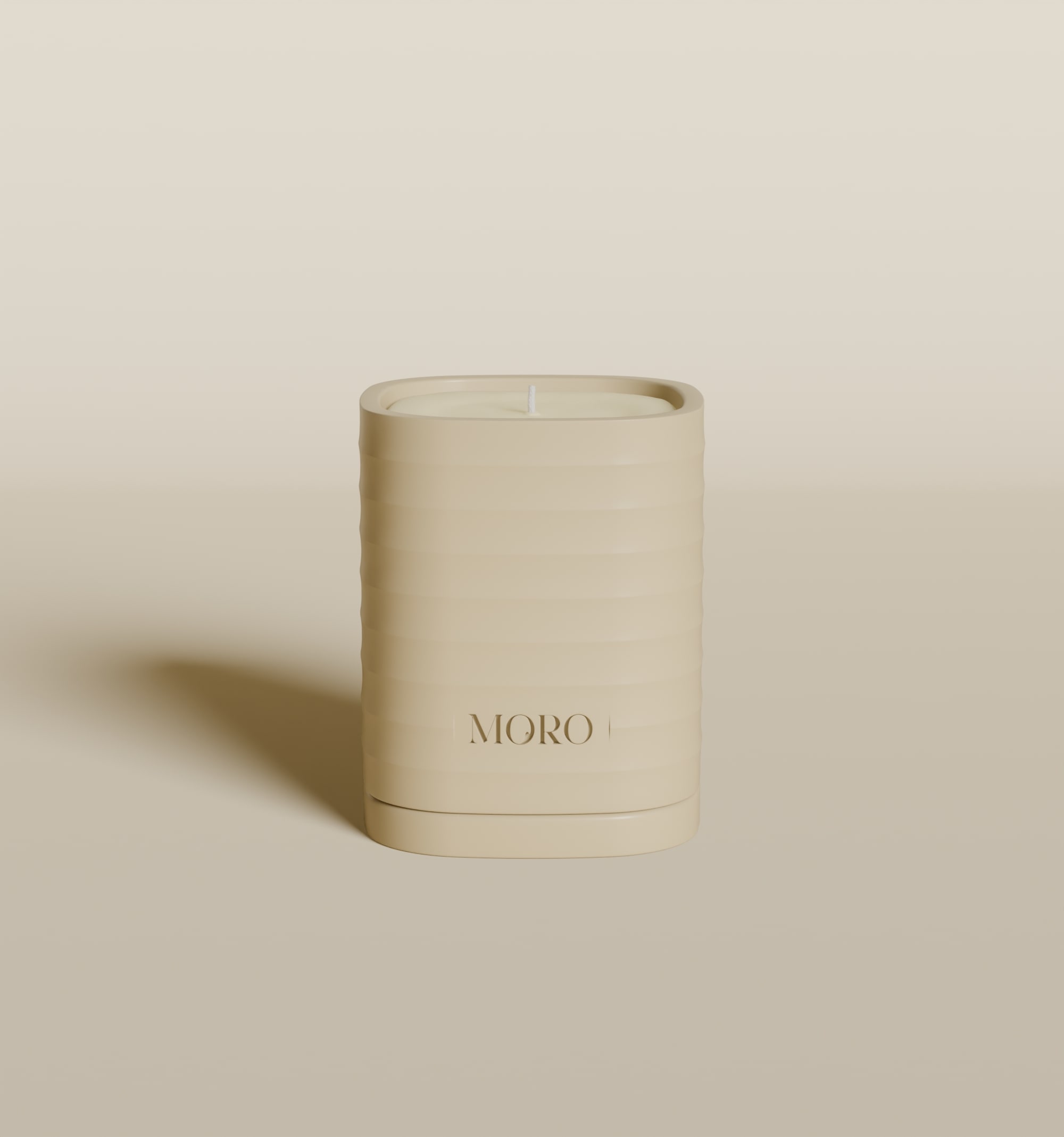 Moro Geurkaars Santal Cardamom & Violet 220g - Beige - 40 Branduren