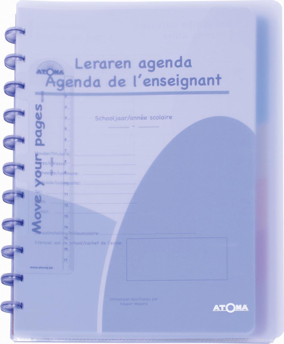 Atoma Lerarenagenda A5+ PP Transparant 1week/2pag - 6 Tussenbladen - assorti - Prijs per Stuk