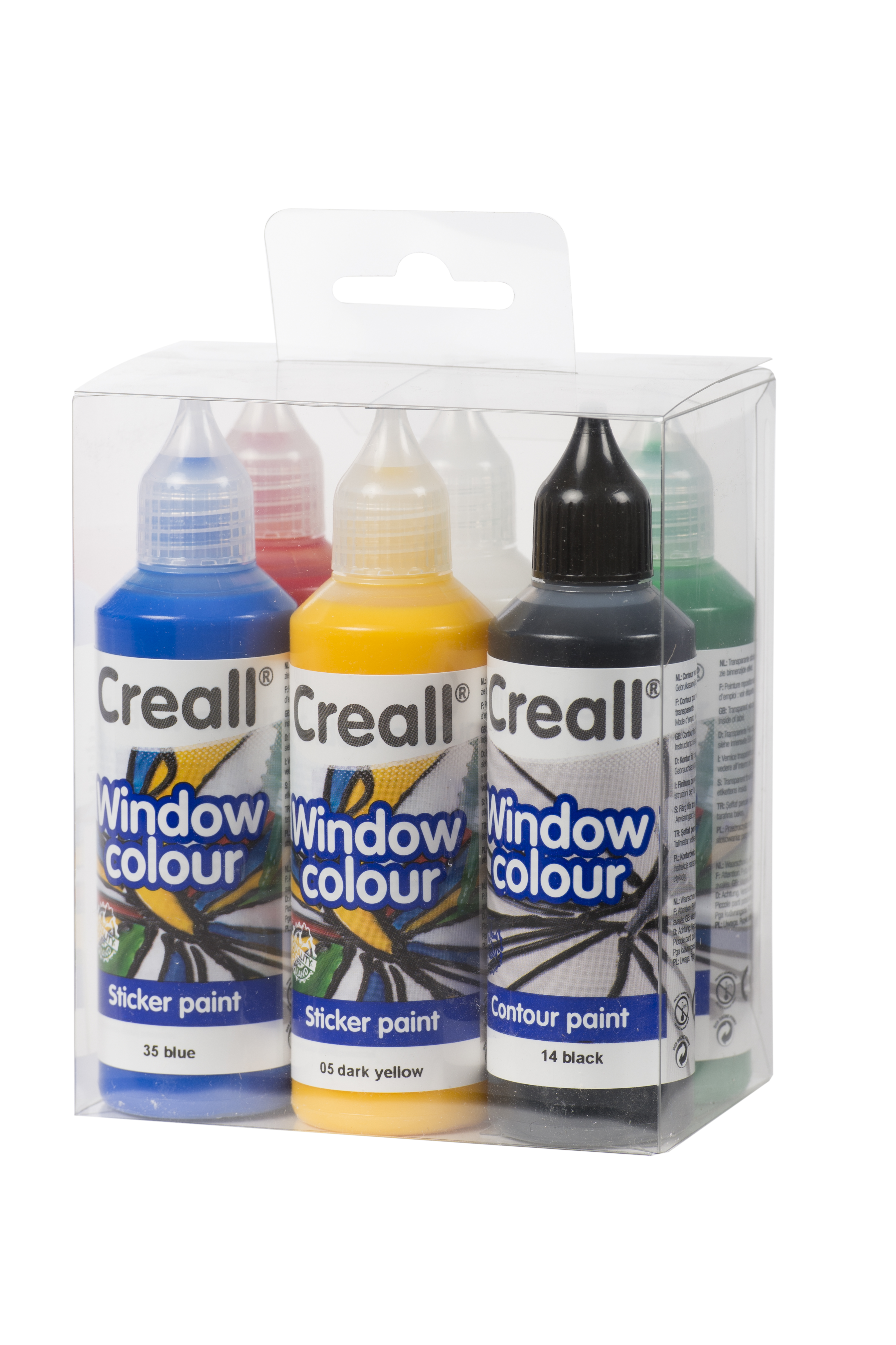 Creall Window Colour 6x80 ml Raamstickerverf