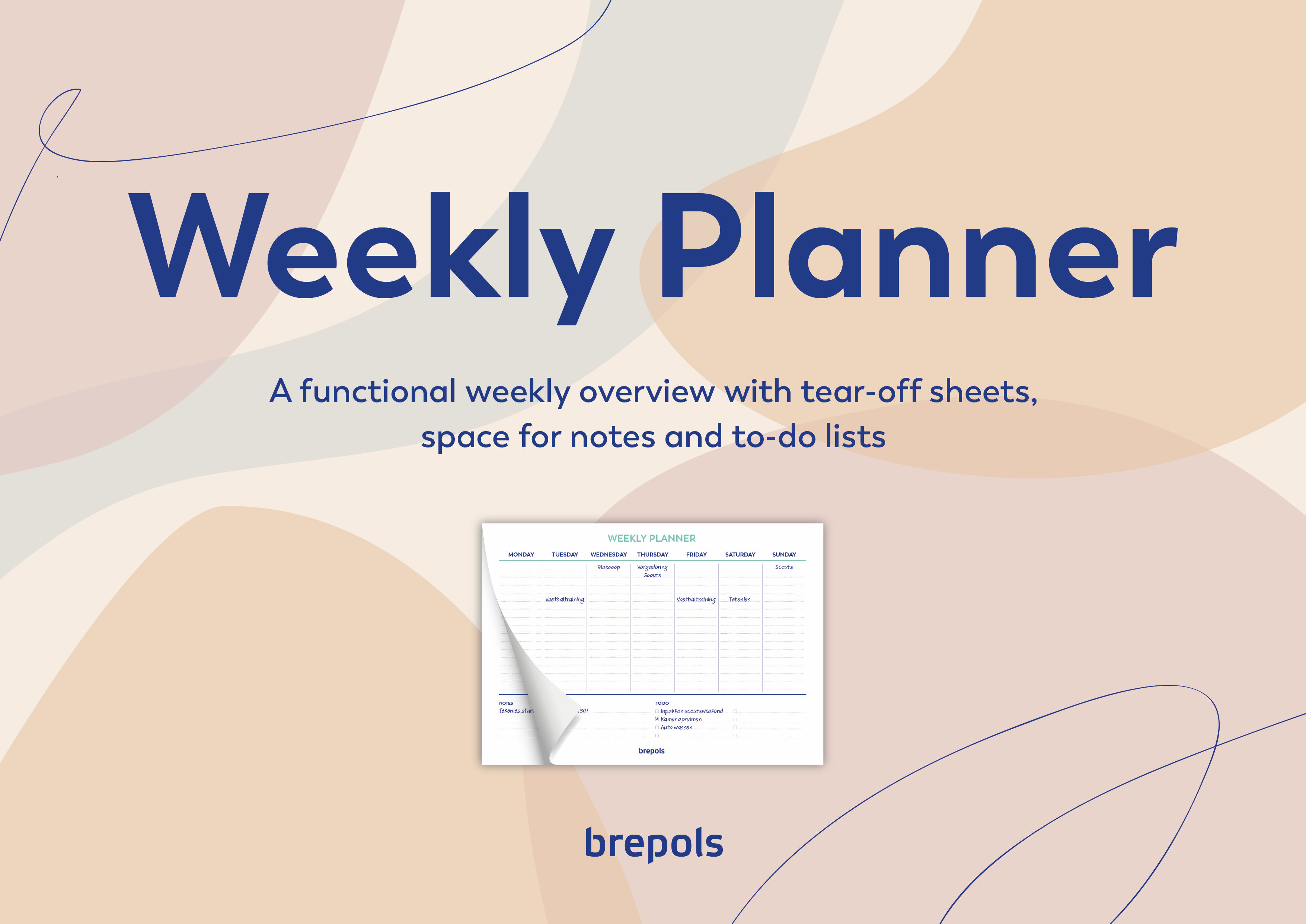 Brepols Weekplanner assorti 29.7x21 cm - per stuk Brepols Weekplanner assorti 29.7x21 cm - per stuk