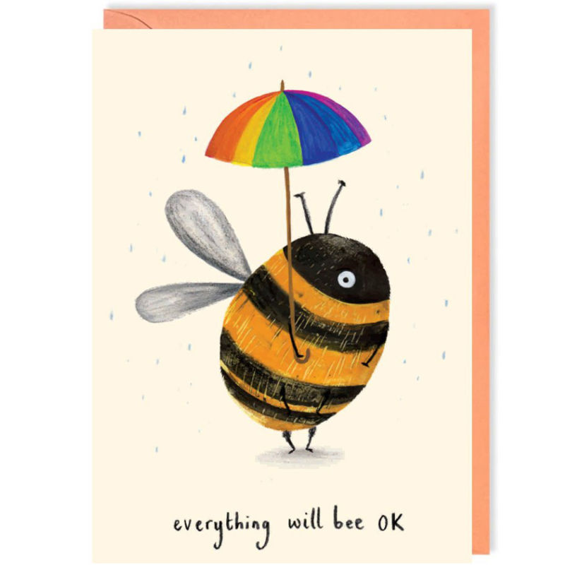 Enfant Terrible Wenskaart Charley Rabbit - Everything Will Bee Ok