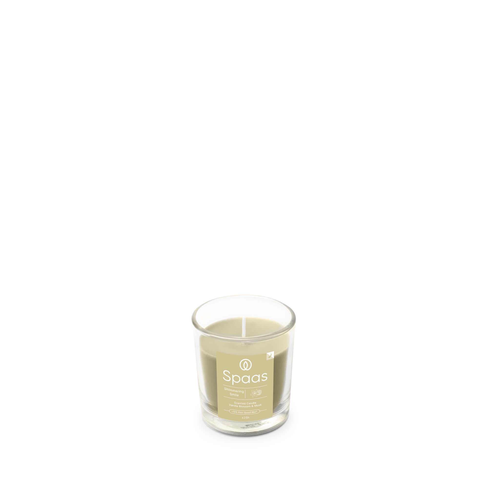 Spaas Geurkaars Shimmering Smile - Vanilla Blossom and Musk - 25 Branduren