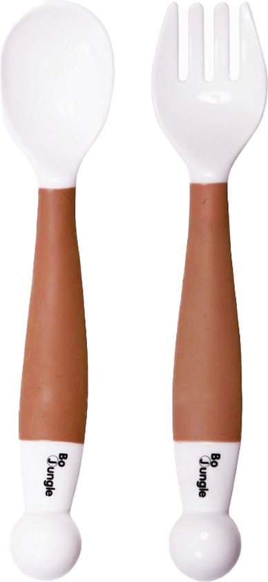 Bo Jungle Lepel+Vork B-Bendable Terracotta
