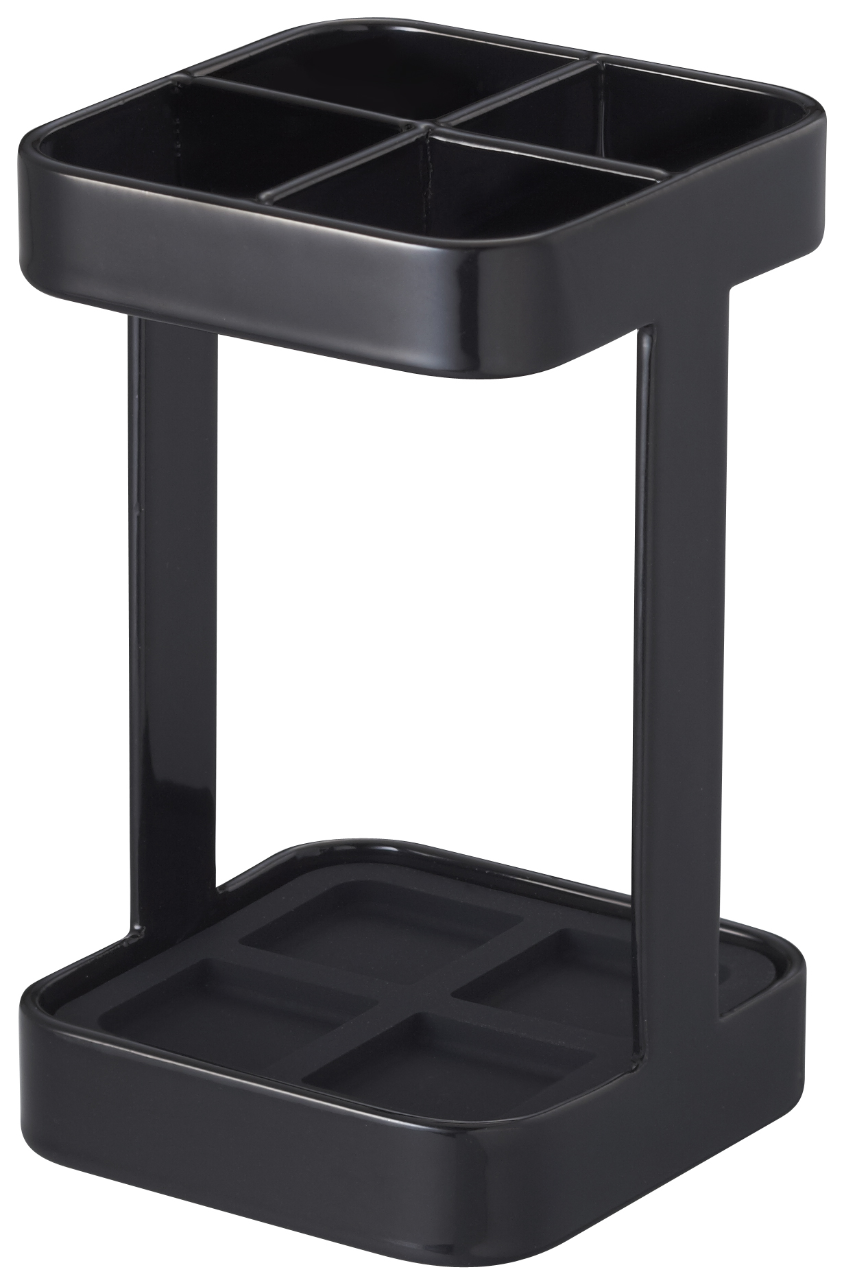 Yamazaki Tandenborstelhouder Tower Zwart 5.5x5.5x9 cm