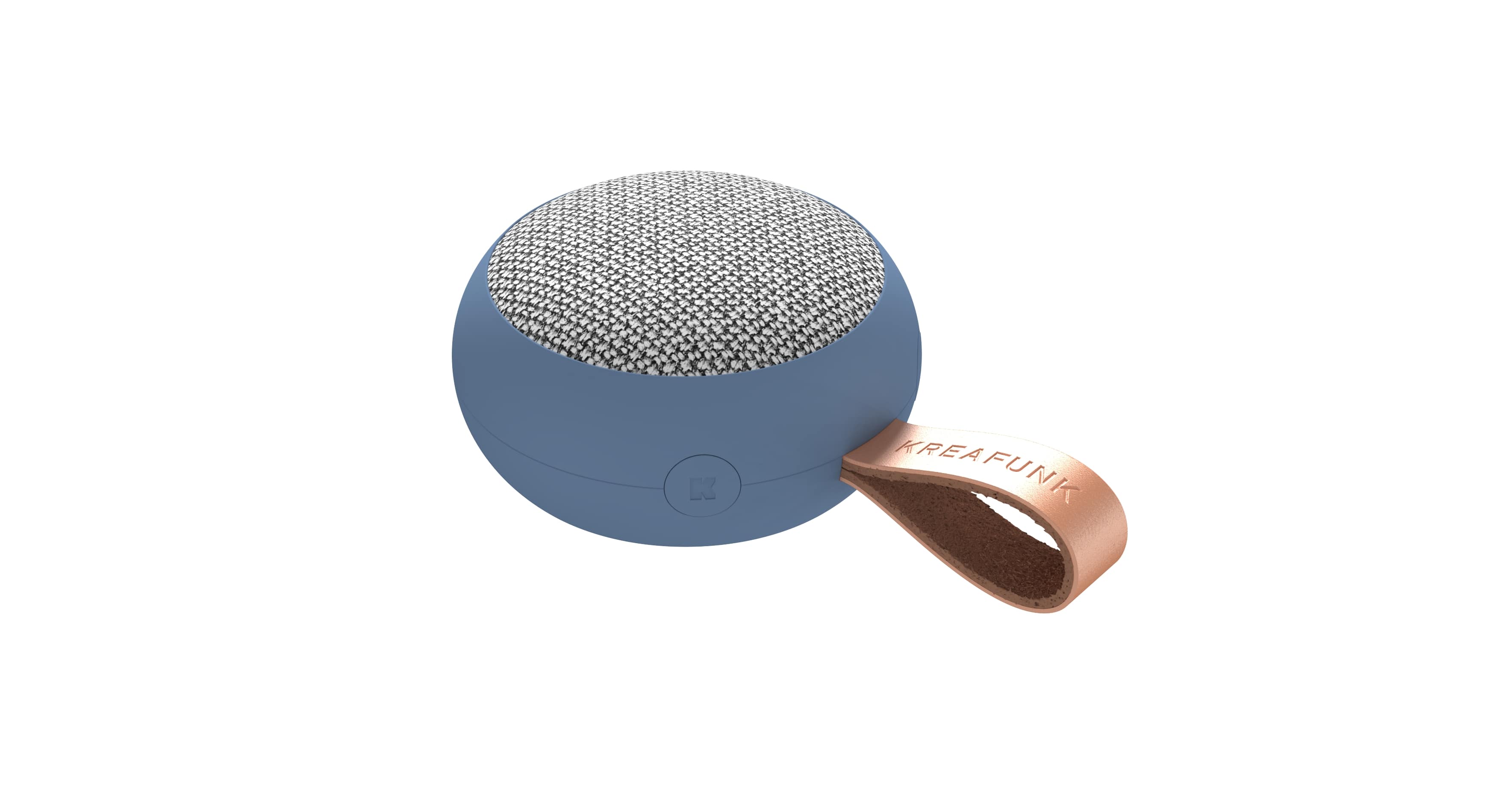 Kreafunk Bluetooth Speaker aGo II Fabric 6W - River Blue - 8x3.6 cm