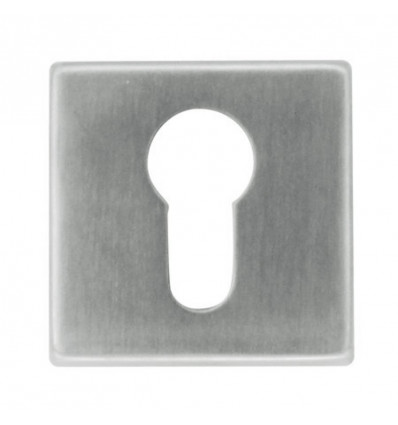 HDD Cilinderplaatje Vierkant Inox Plus