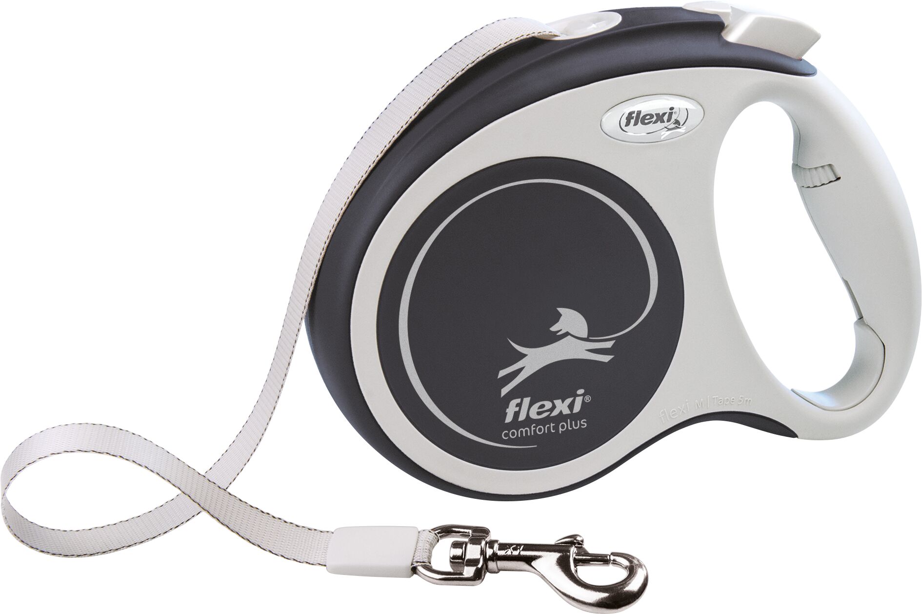 Flexi Leiband Comfort Plus Lint M 5 m Antraciet