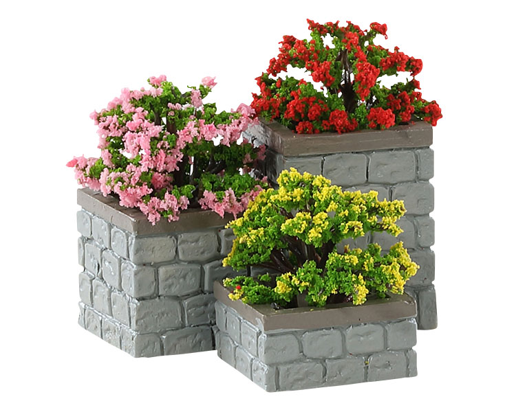 Lemax Village Flower Bed Boxes set 3 stuks