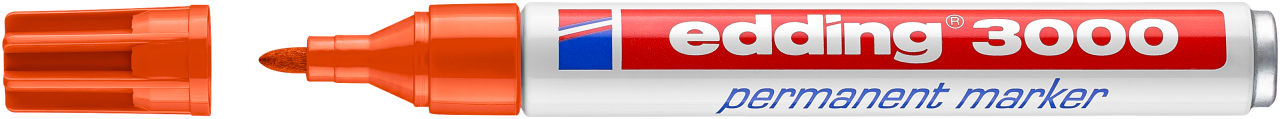 Edding Permanent Marker e-3000 1.5-3 mm Oranje - 006 - Ronde Punt