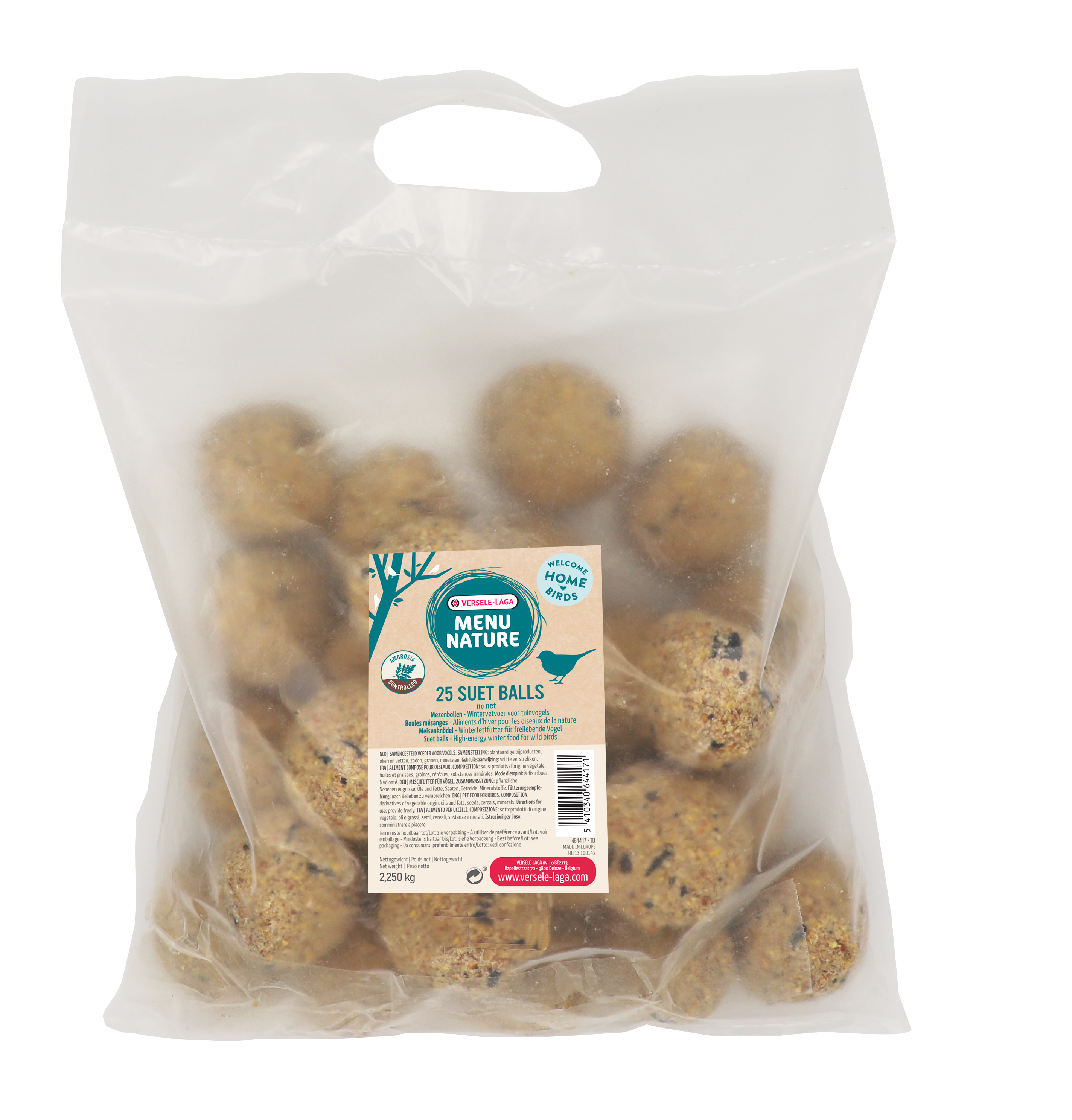 Versele-Laga Menu Nature Mezenbollen 25 stuks zonder Net