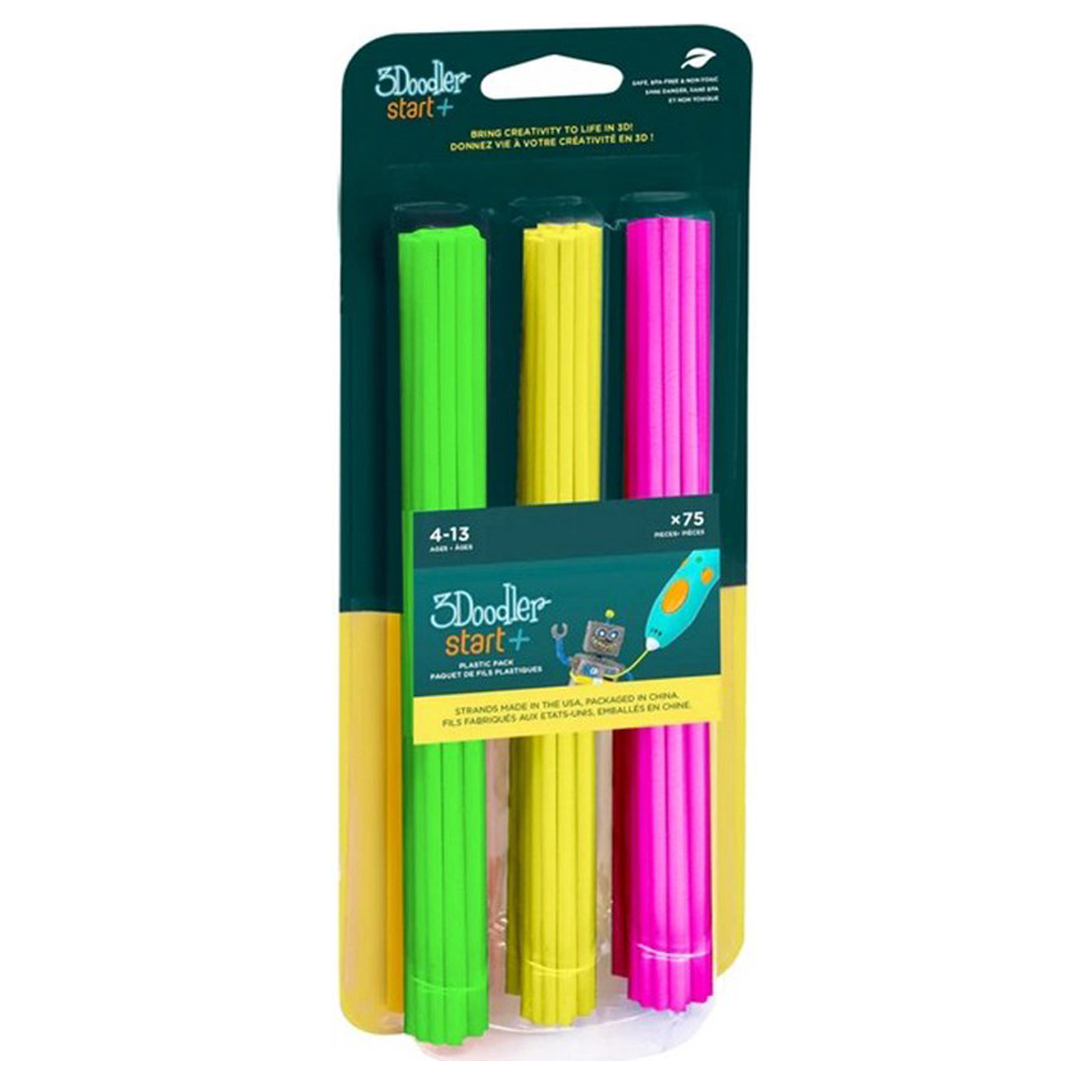 3Doodler Refill Pack 75 Strands - Neon Kleuren