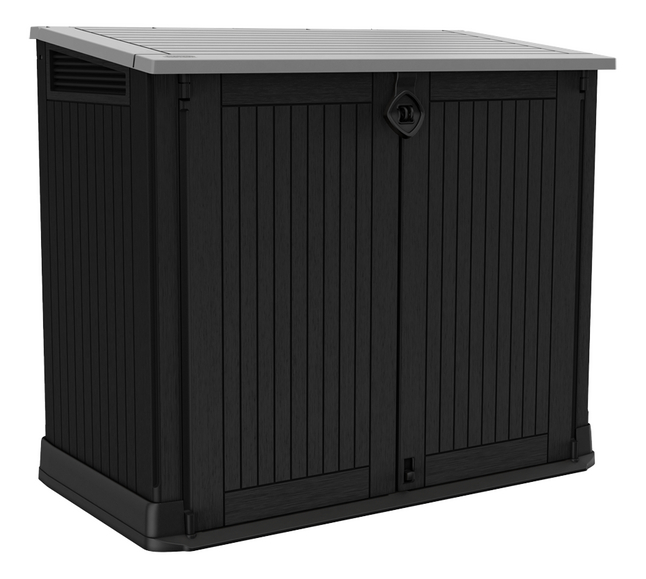 Keter Opbergbox Store-it-out Midi Zwart/Grijs 132 x 71,5 x 113,5 cm 880l