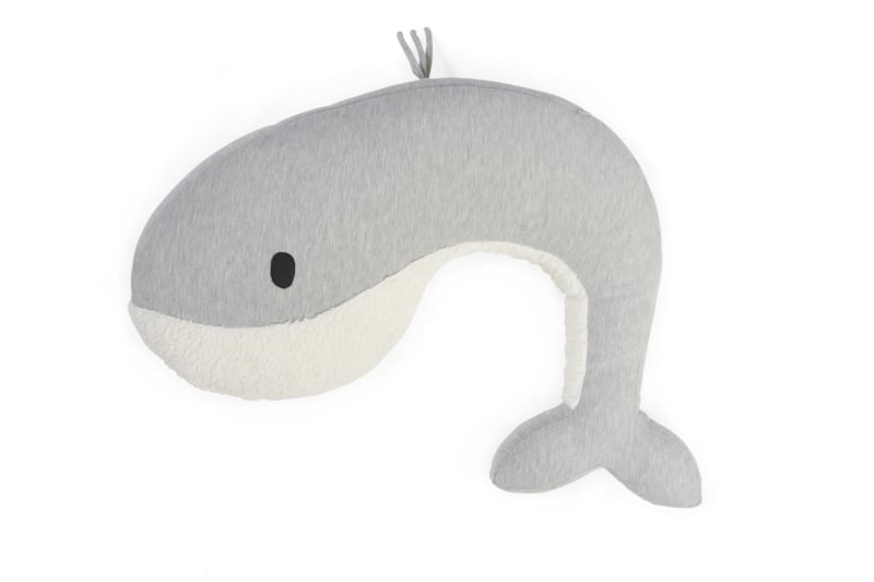Nanami Voedingskussen Walvis Grey 65x40x18 cm